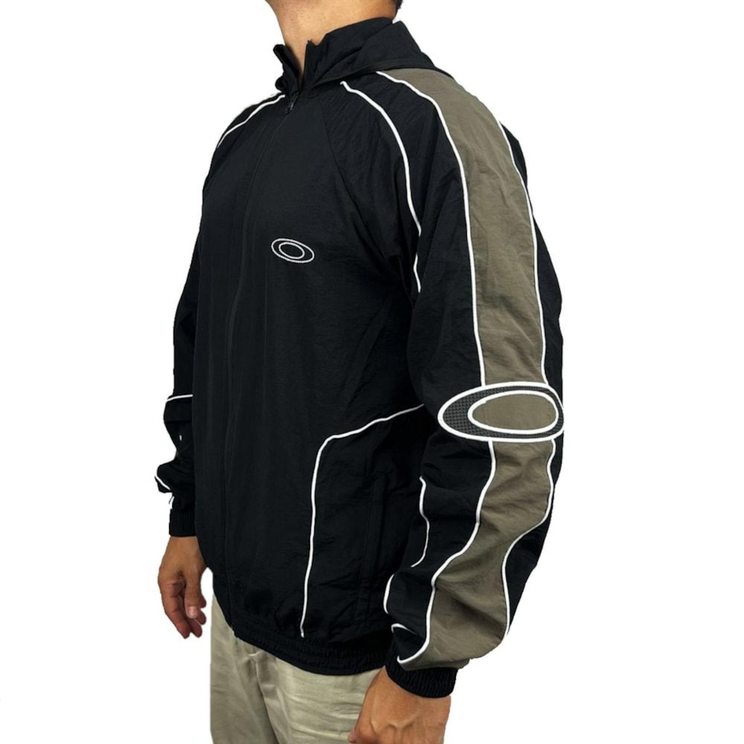 Jaqueta Oakley Windbreak Technomilky Blackout Masculina - Foto 3
