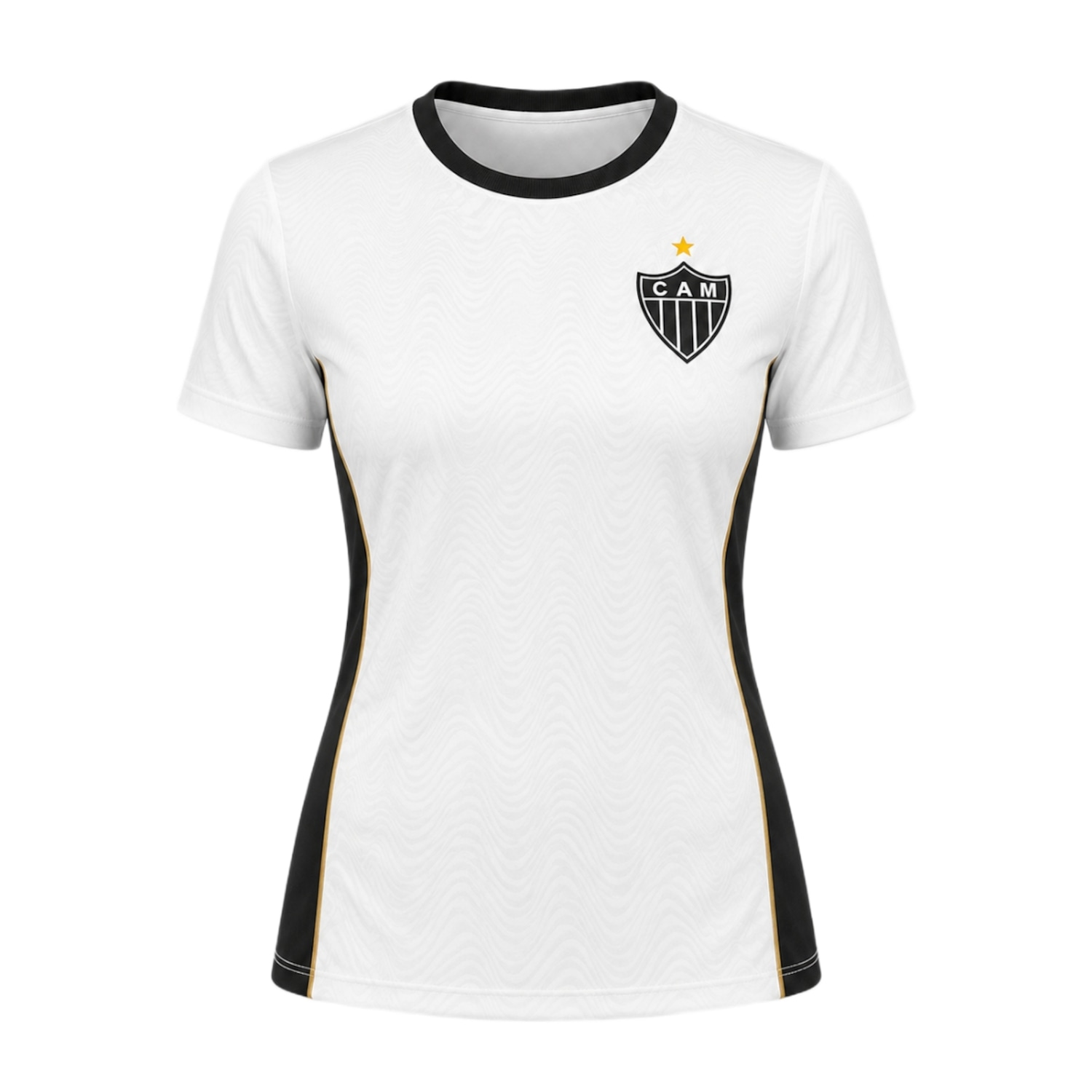 Camisa do Atlético Mineiro Vingador Gold Wave Braziline - Feminina - Foto 1