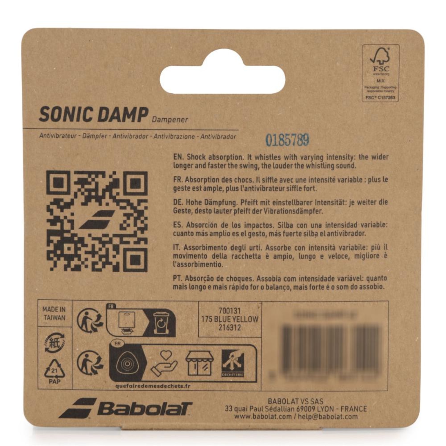 Antivibrador Babolat Sonic Damp com 2 Unidades - Foto 2