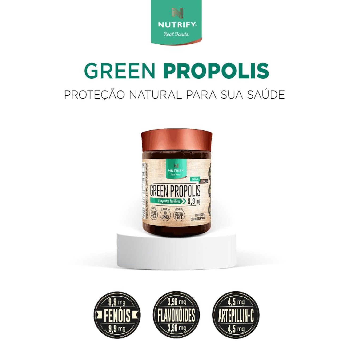 Nutrify Green Propolis 60 cápsulas - Foto 2