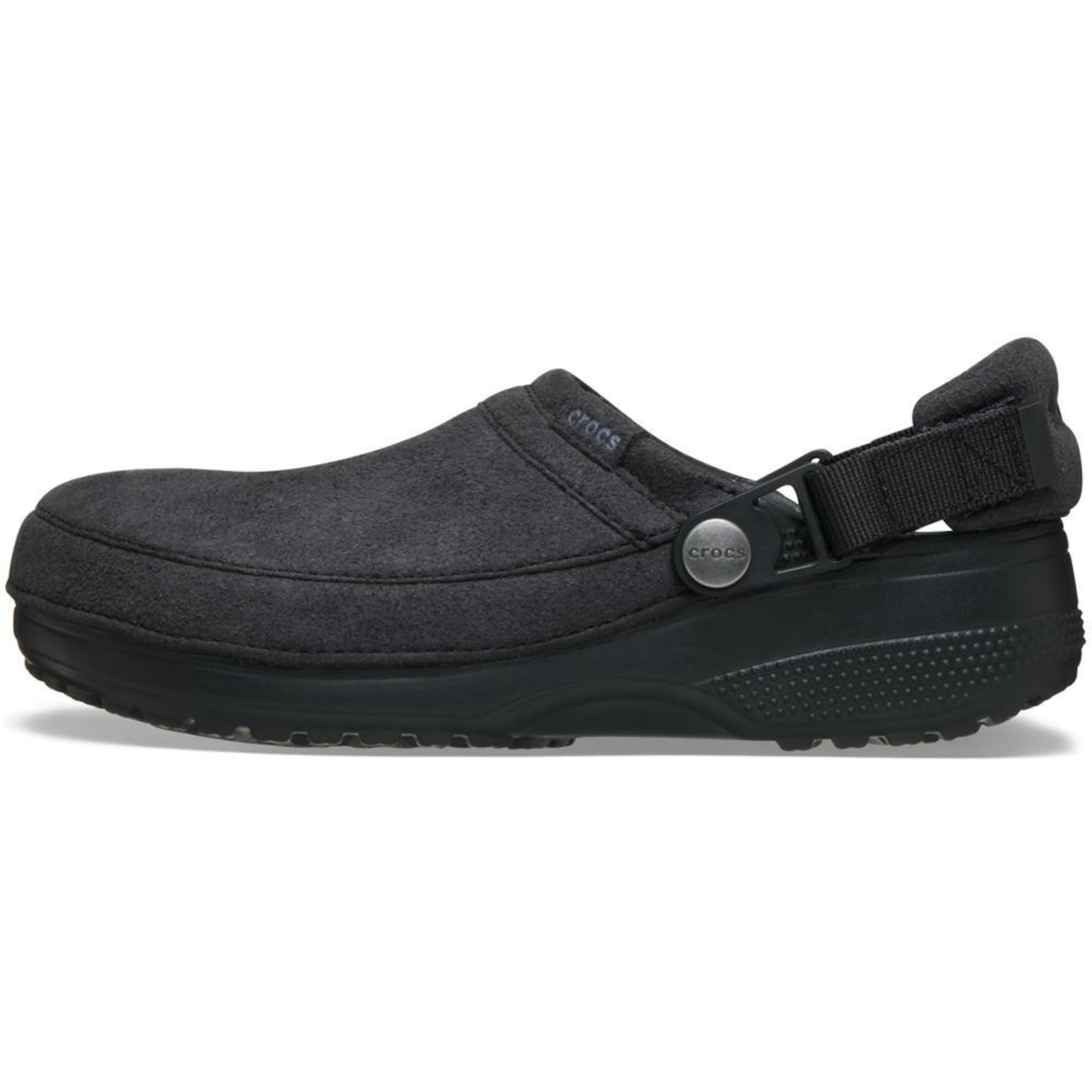 Sandália Crocs Classic Crafted Vegan Suede Clog Black - Unissex - Foto 3