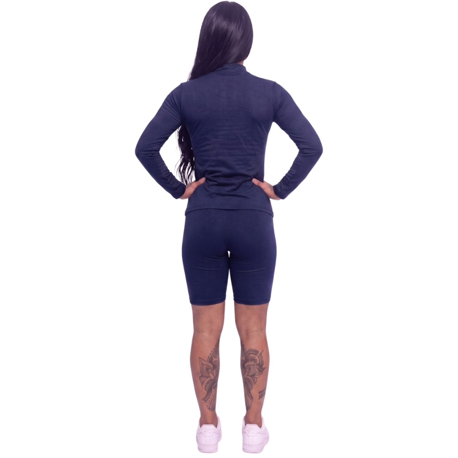 Conjunto Fitness Blusa Térmica Proteção UV e Bermudinha Suplex Vekyo - Foto 3