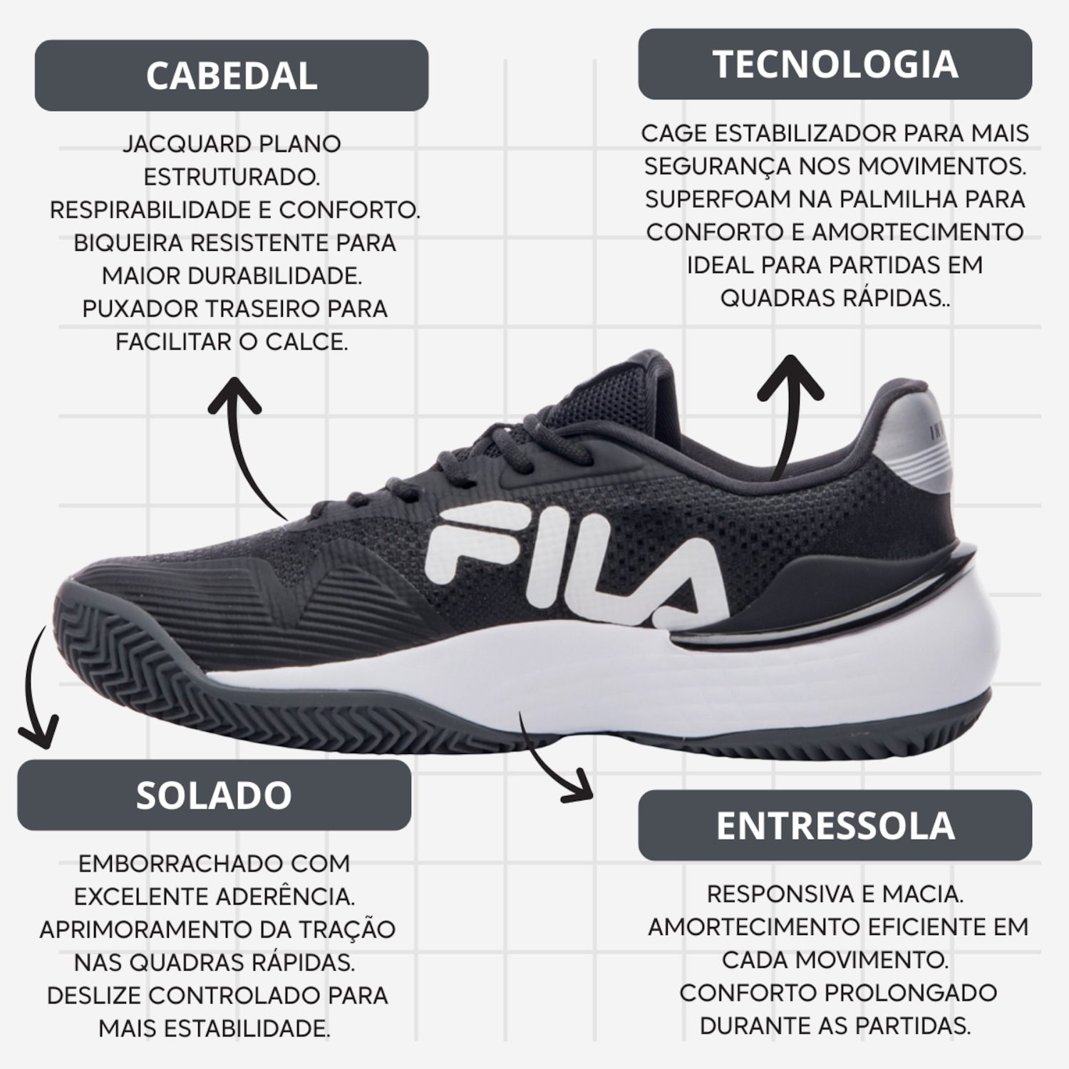 Tênis Masculino Fila Invicto - Foto 4