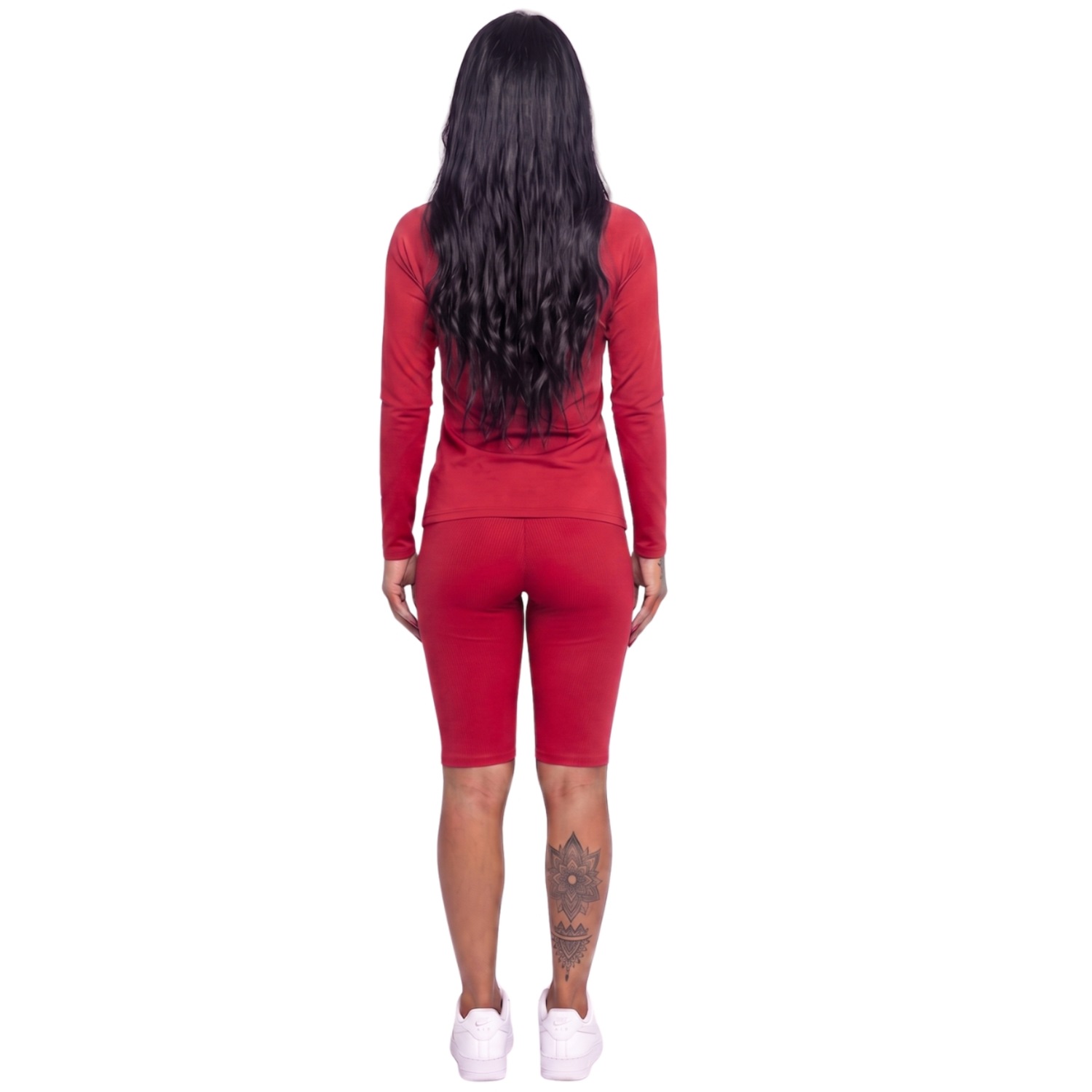 Conjunto Fitness Blusa Térmica Proteção UV e Bermudão Vekyo - Foto 3