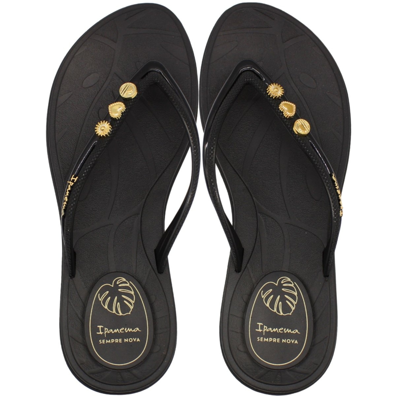 Chinelo de Dedo Ipanema Shine Sempre Nova Pingentes Feminino - Foto 1