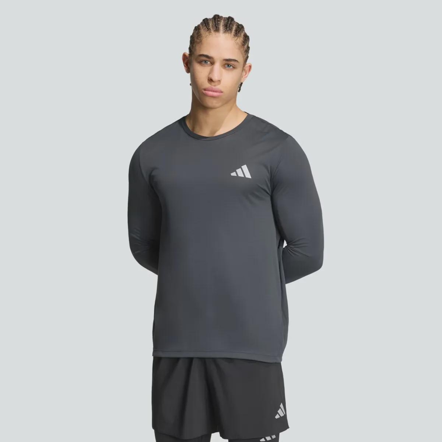 Camiseta Adidas Manga Longa Adi365 Running Essentials Masculina - Foto 1