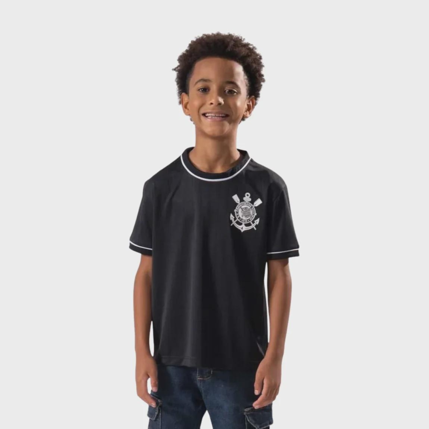 Camisa do Corinthians Arte Braziline Infantil - Foto 1