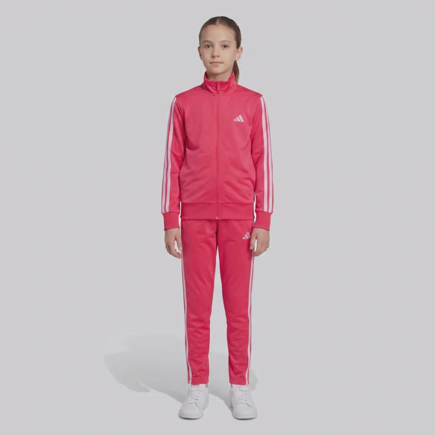 Agasalho adidas Essentials 3 Stripes Infantil - Foto 1
