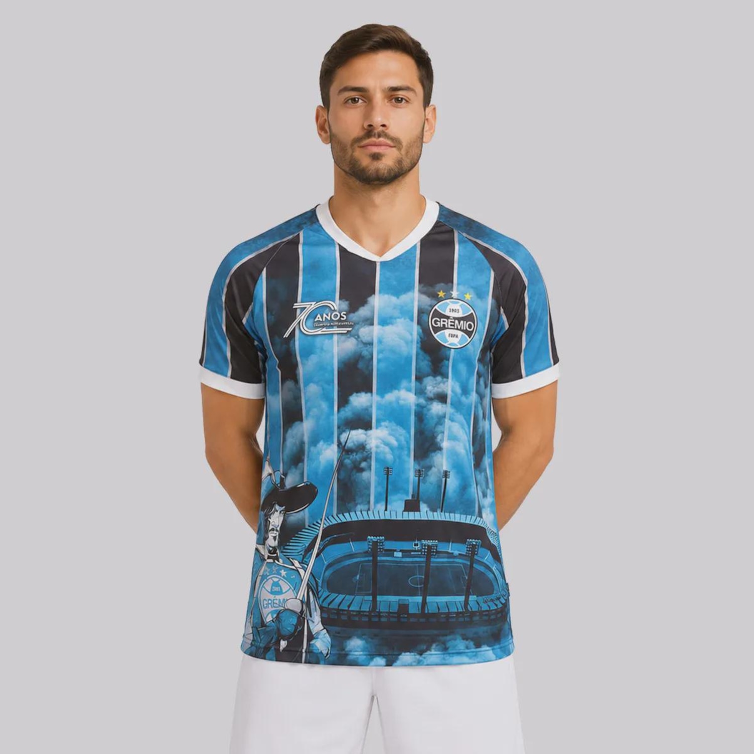 Camisa do Grêmio Olímpico Monumental Dry Fit Masculina - Foto 1