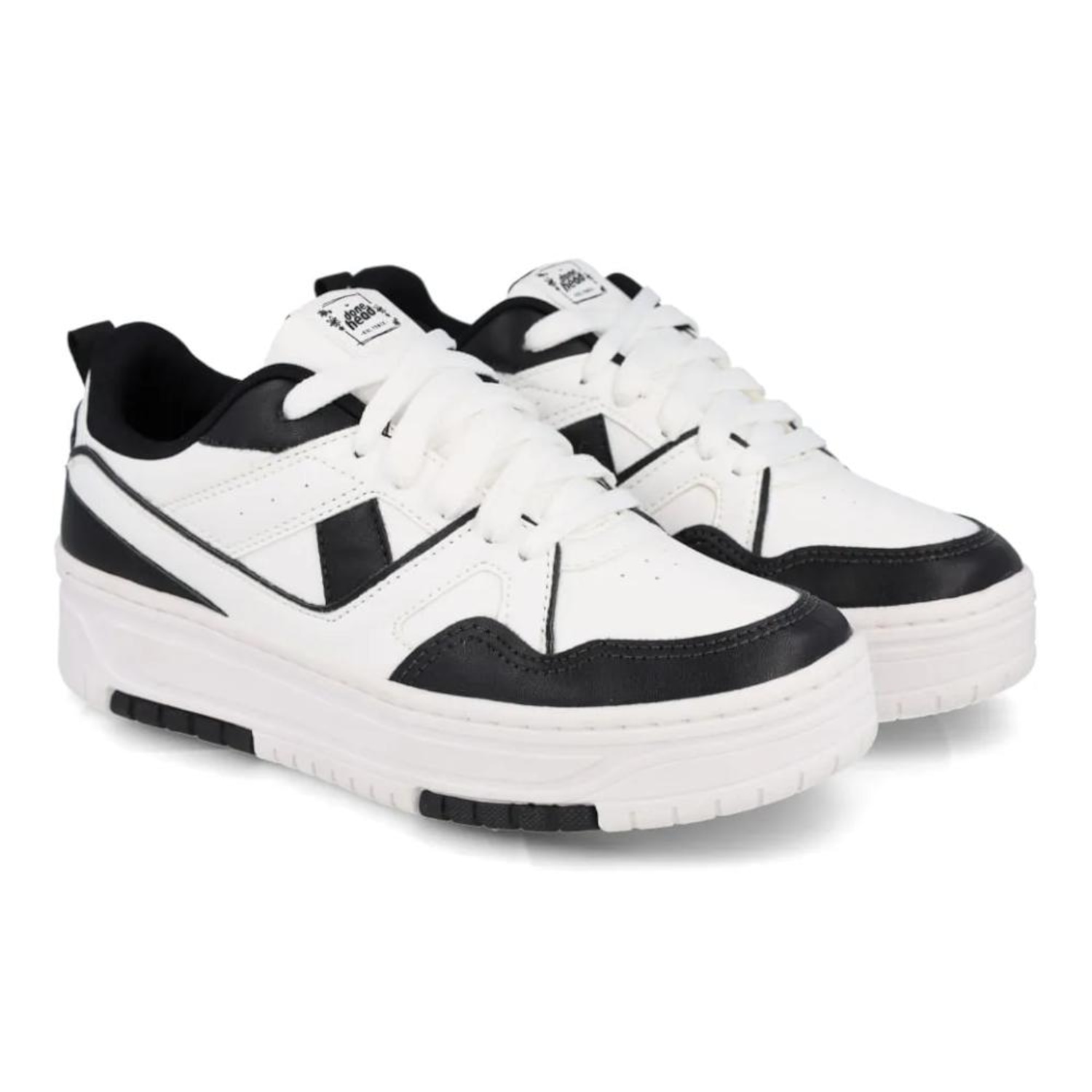 Tênis Feminino Done Head Detalhes Recortes Streetwear - Foto 4
