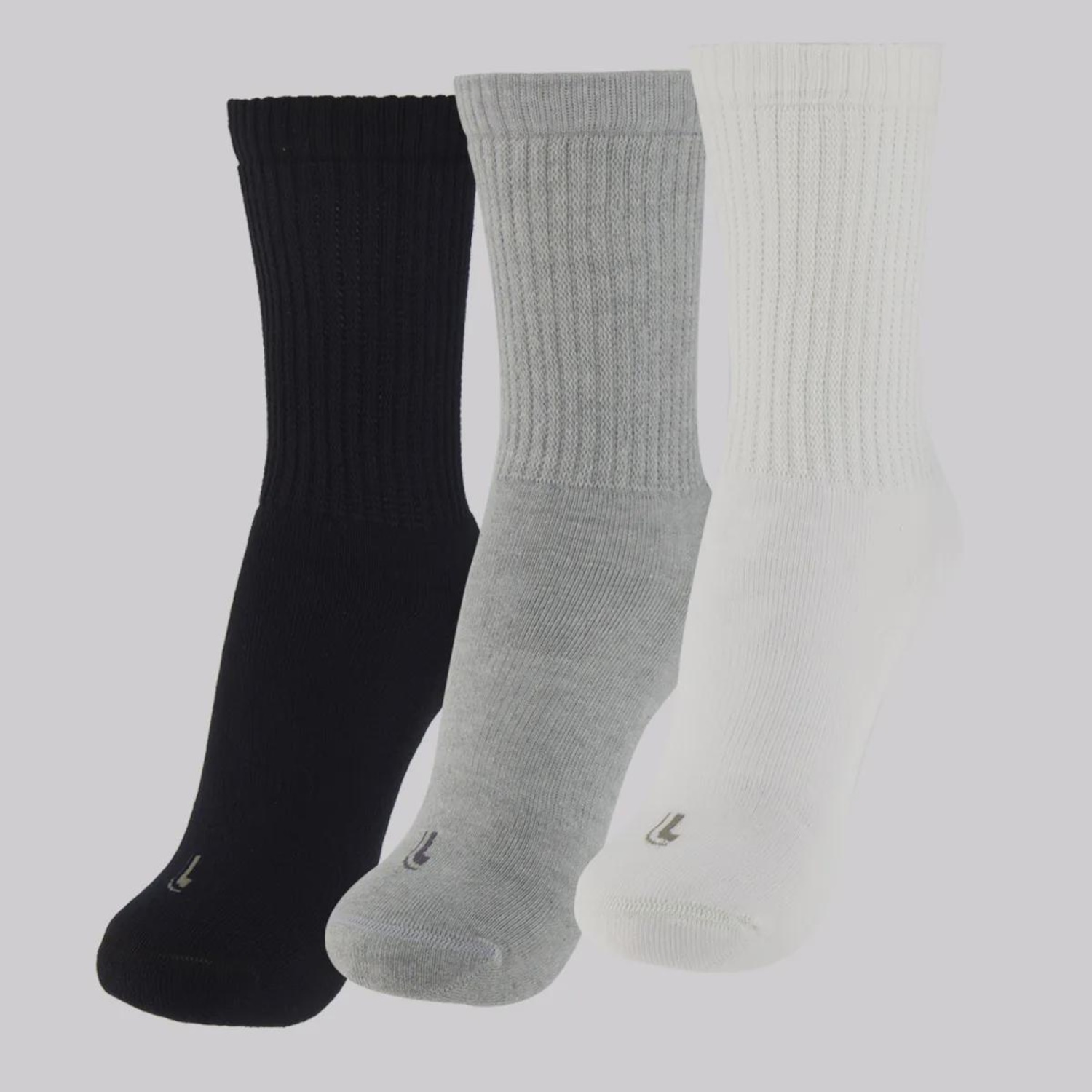 Kit Meia Lupo Sport Cano Longo - 3 Pares - Masculino - Foto 1