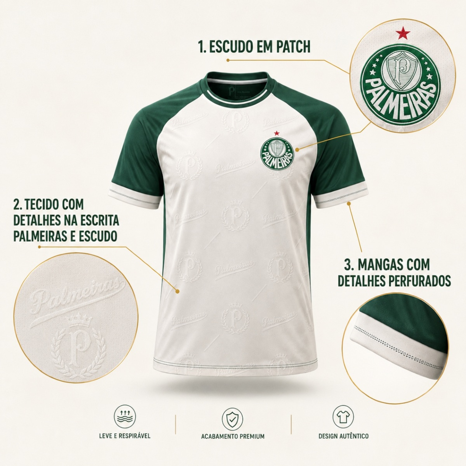 Camisa do Palmeiras Legado II Betel - Masculino - Foto 4
