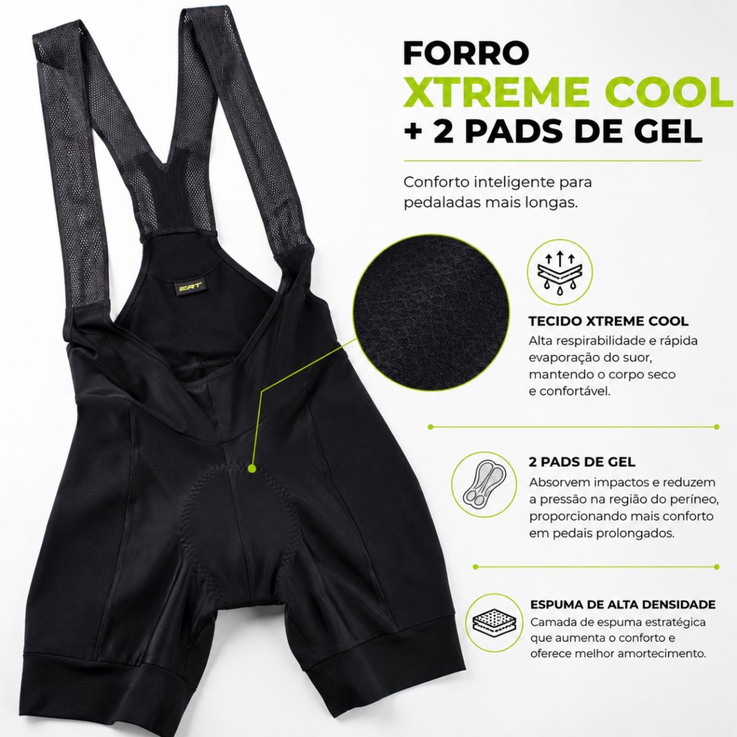Bretelle Ciclismo ERT New Elite - Masculino - Foto 2