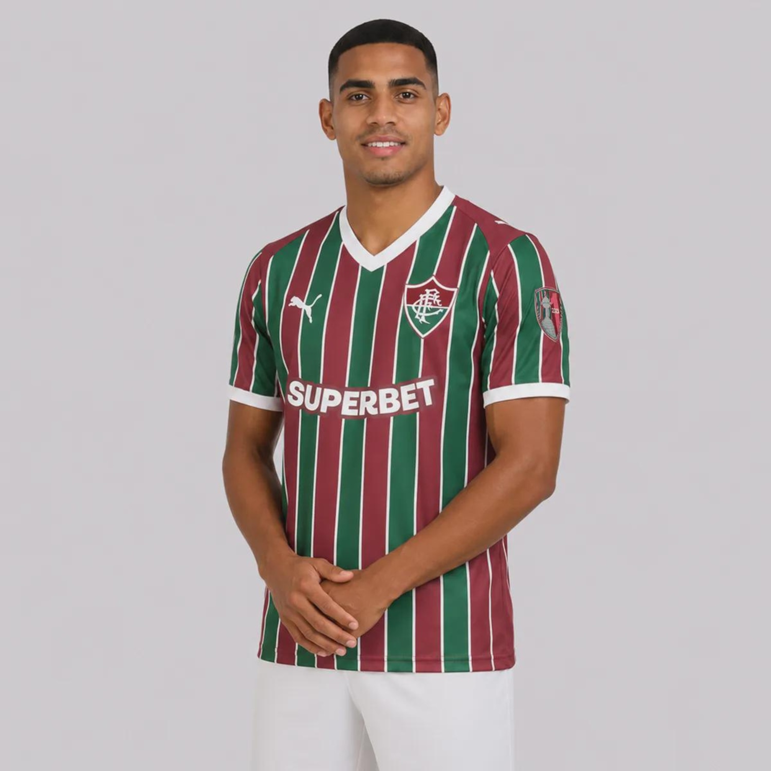 Camisa do Fluminense I 26/27 Patch Libertadores Puma Masculina - Foto 3