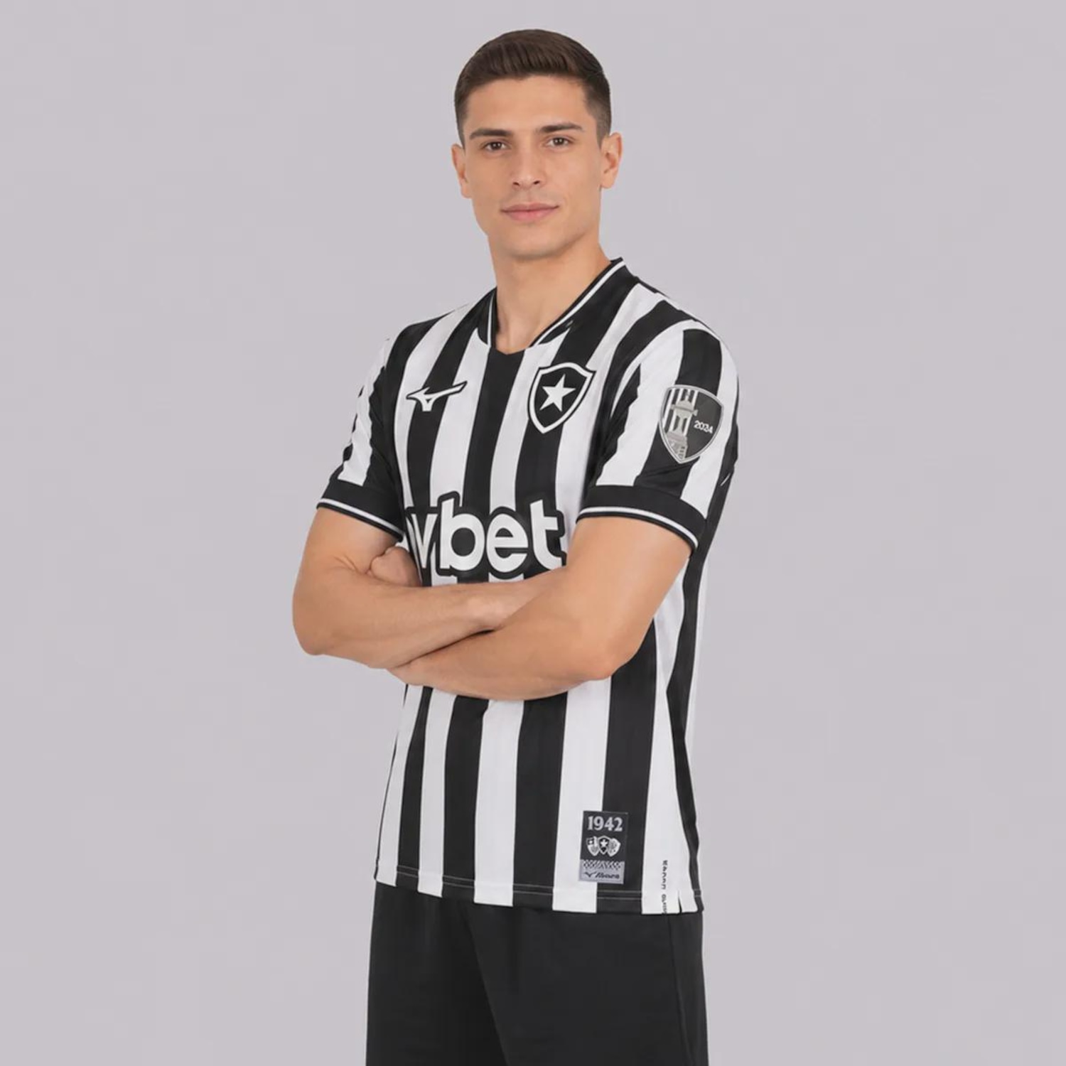 Camisa do Botafogo I 26/27 Patch Libertadores Mizuno Masculina - Foto 3