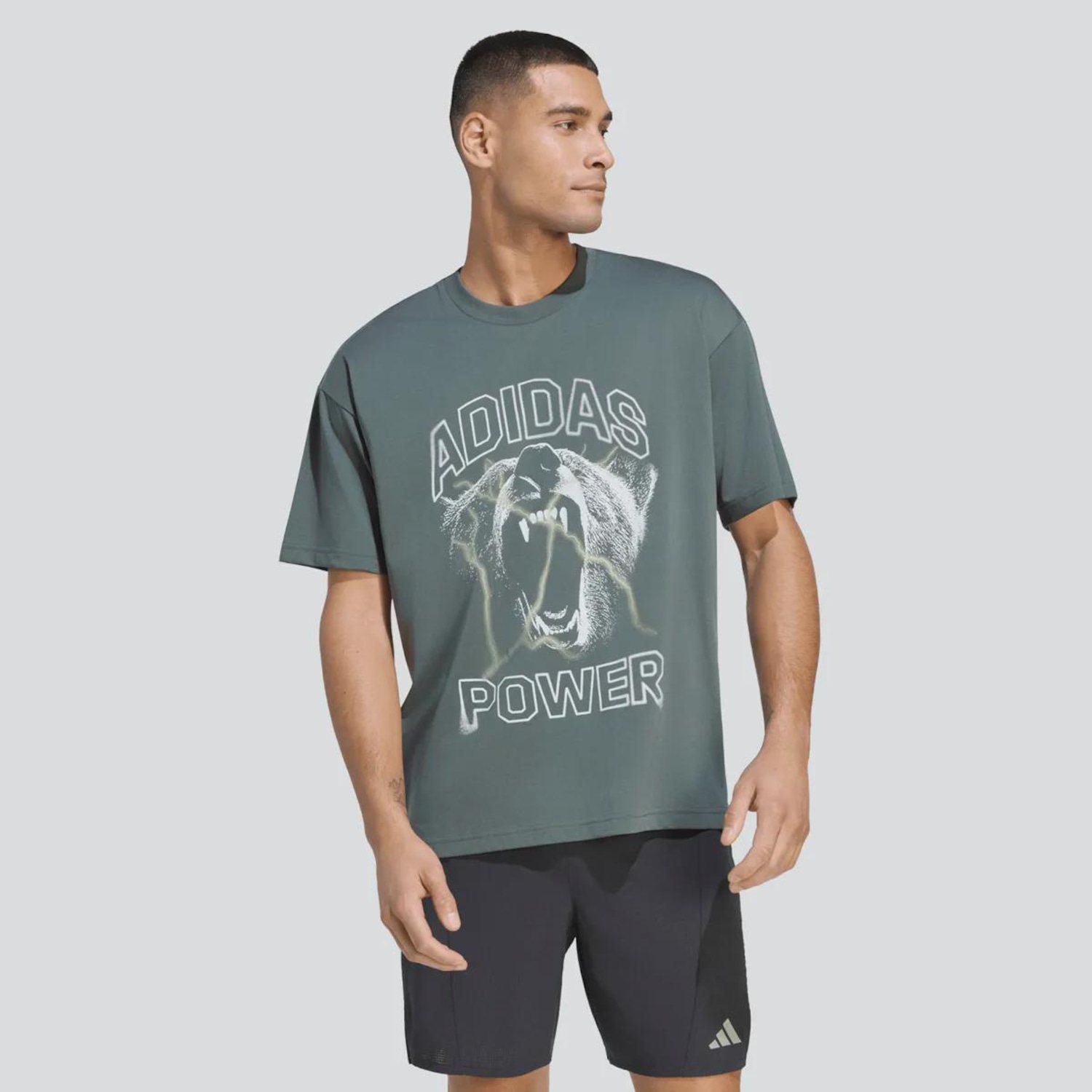 Camiseta adidas Gráfica Power Masculina - Foto 1