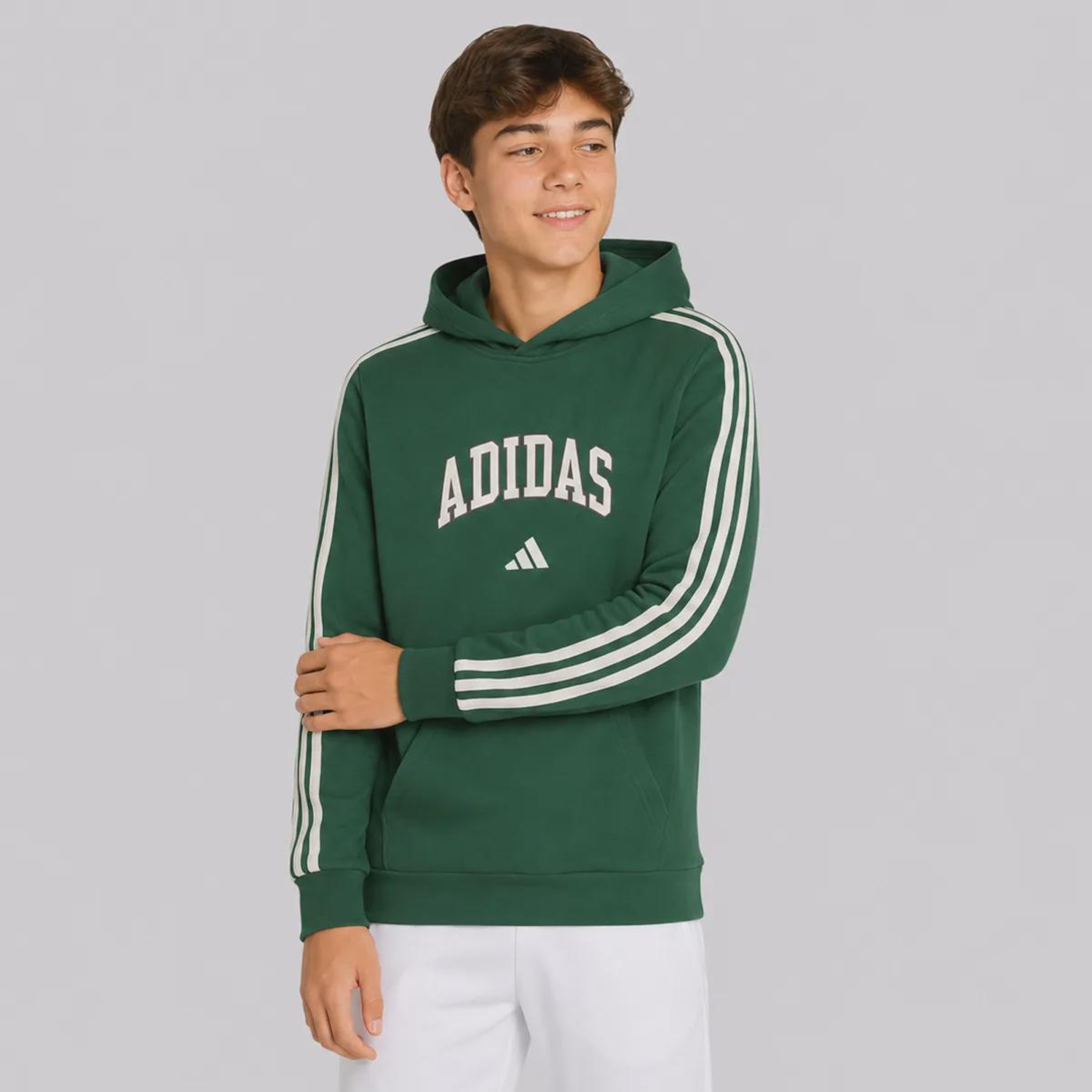 Blusão de Moletom Infantil adidas Colleg - Foto 3