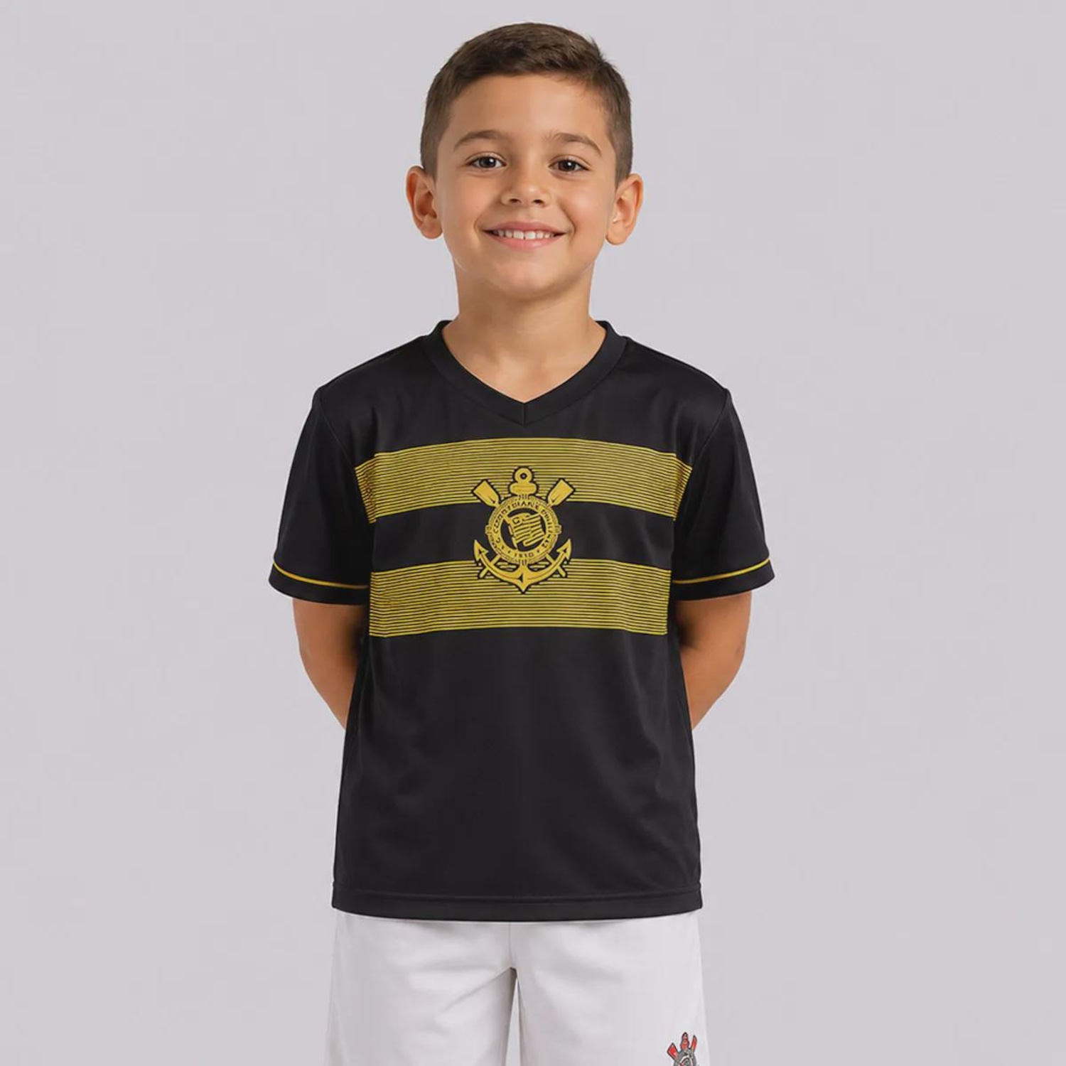 Camisa do Corinthians Logo Infantil - Foto 1