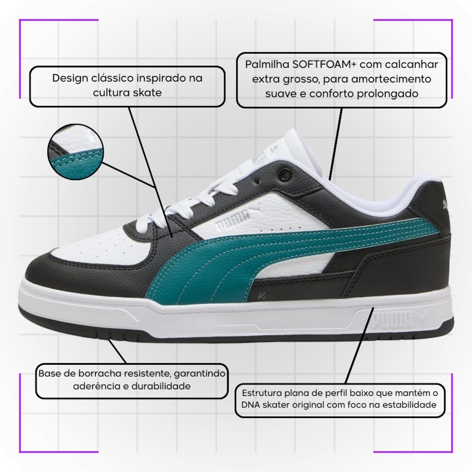 Tênis Feminino Puma Rebound Femme Low - Foto 3