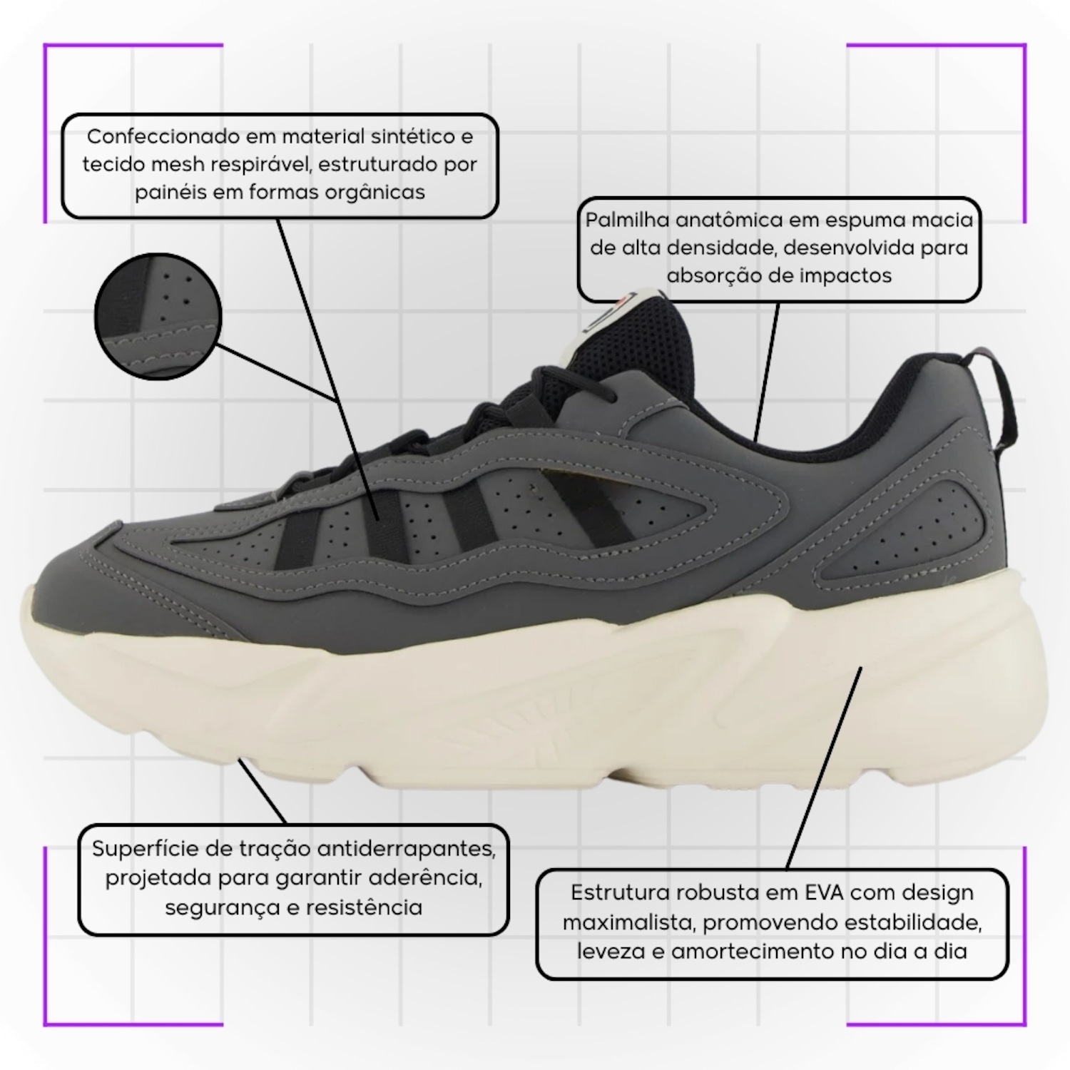 Tênis Masculino Fila Street Fit 3 - Foto 3