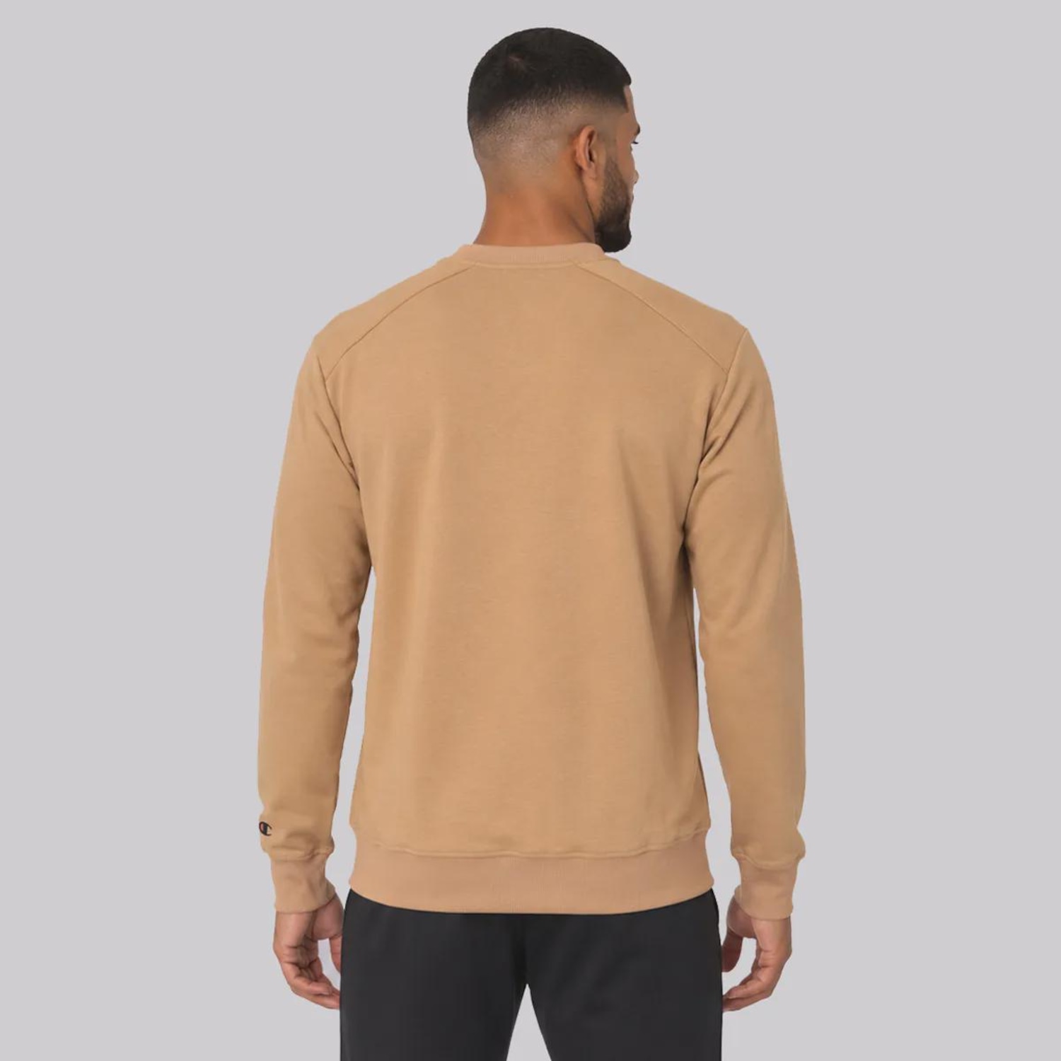Blusão de Moletom Champion Crewnek Motion Logo Masculino - Foto 4