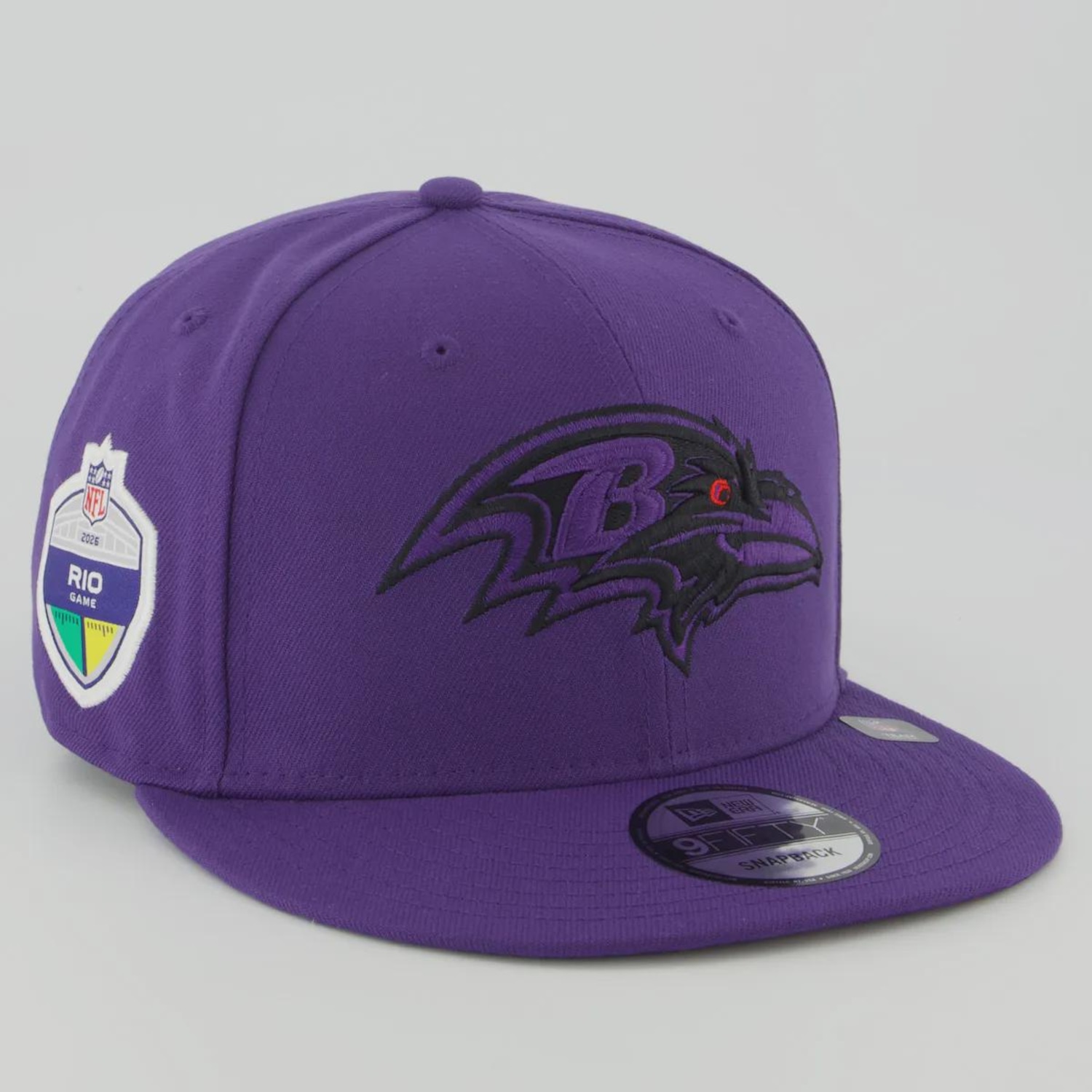Boné Unissex New Era Baltimore Ravens 950 NFL Brasil Game 2026 Aba Reta - Foto 2