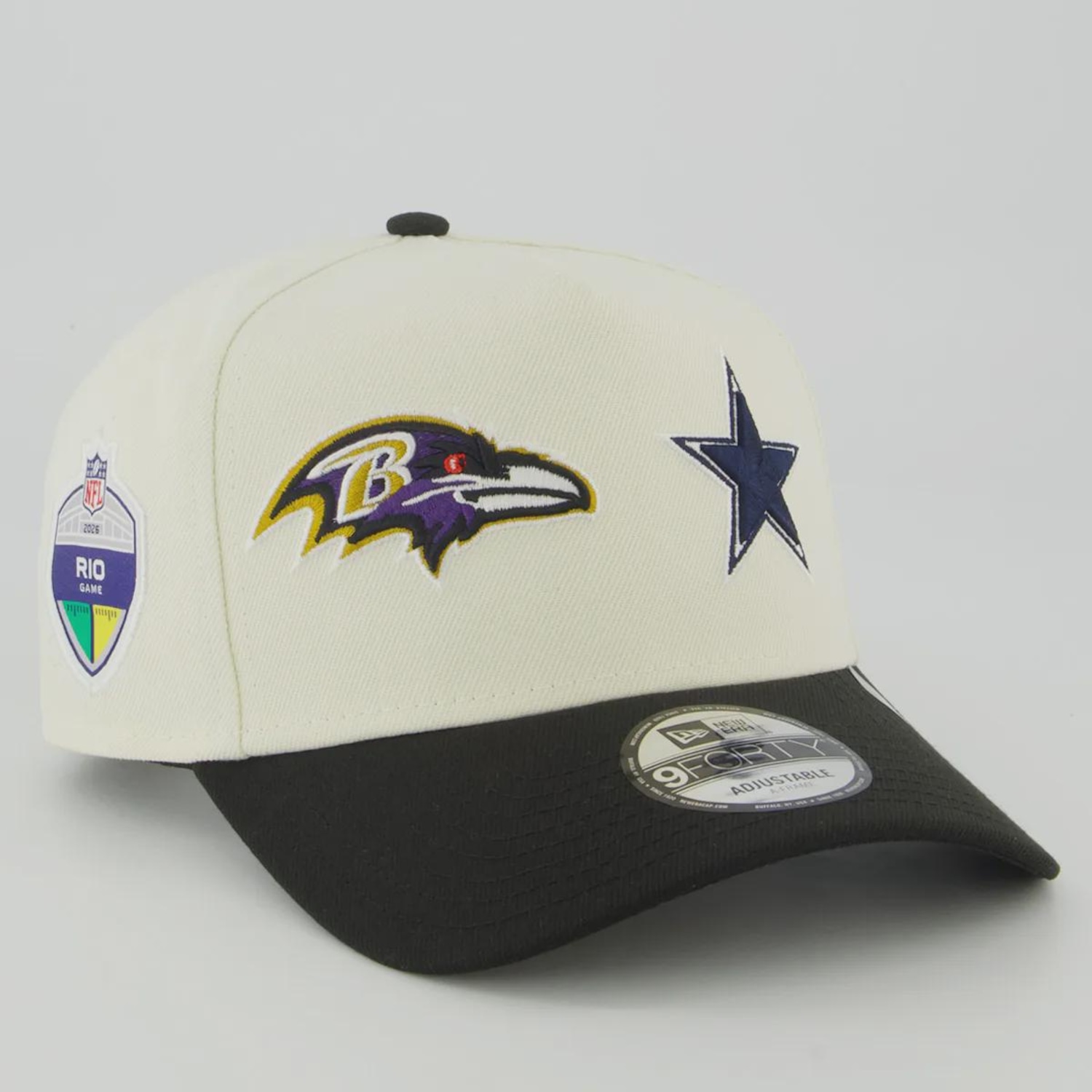 Boné Unissex New Era NFL Brasil Game 2026 940 Dual Aba Curva - Foto 3