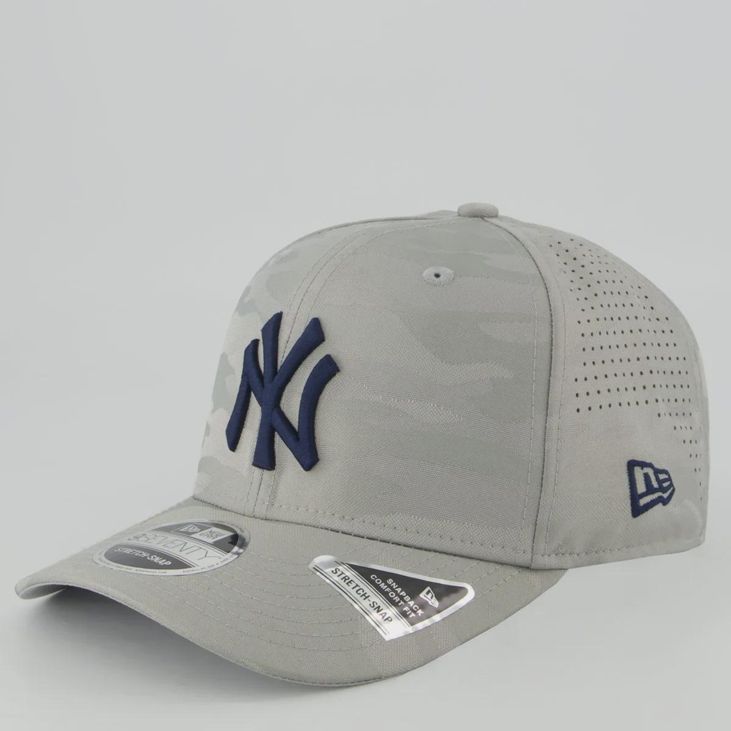 Boné Unissex New Era New York Yankees 970 Performance MLB Aba Curva - Foto 1