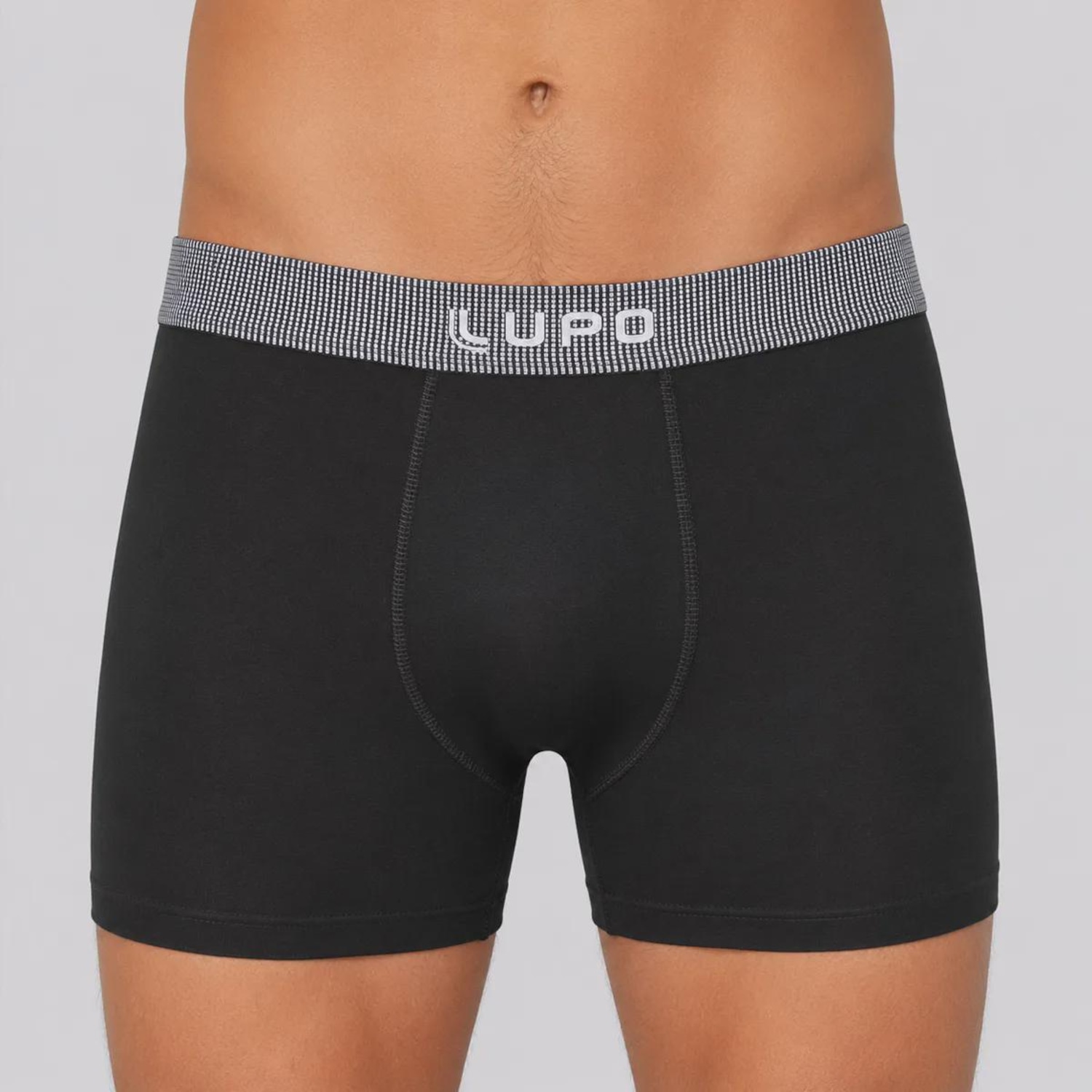 Cueca Boxer Lupo Algodão Com Elastano - Adulto - Foto 1