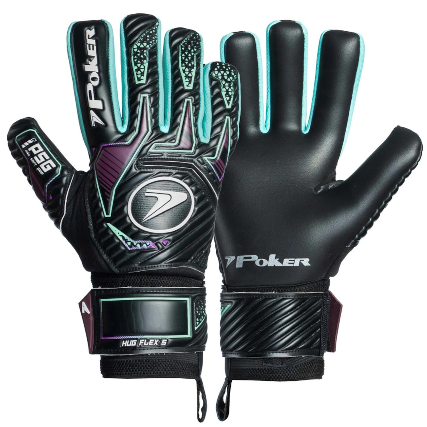 Luvas de Goleiro Poker Profissional Hug Flex 5 - Adulto - Foto 1