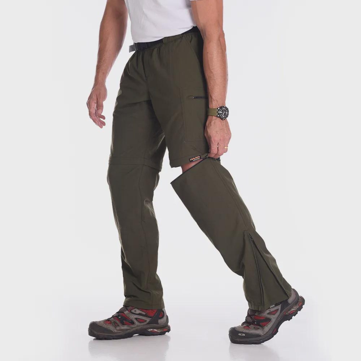 Calça-Bermuda Modular para Trekking Hard Bio UV50+ - Masculina - Foto 2