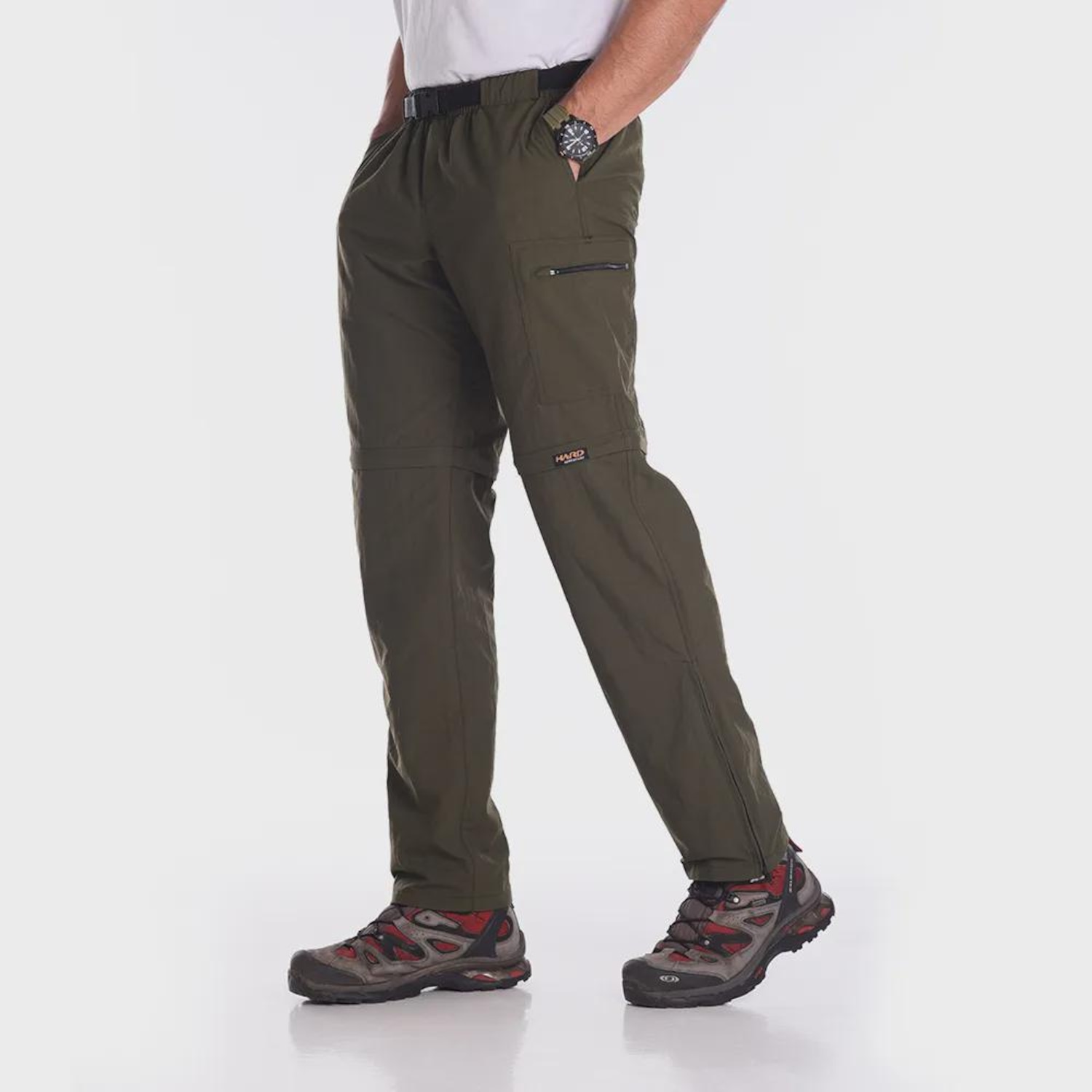 Calça-Bermuda Modular para Trekking Hard Bio UV50+ - Masculina - Foto 4