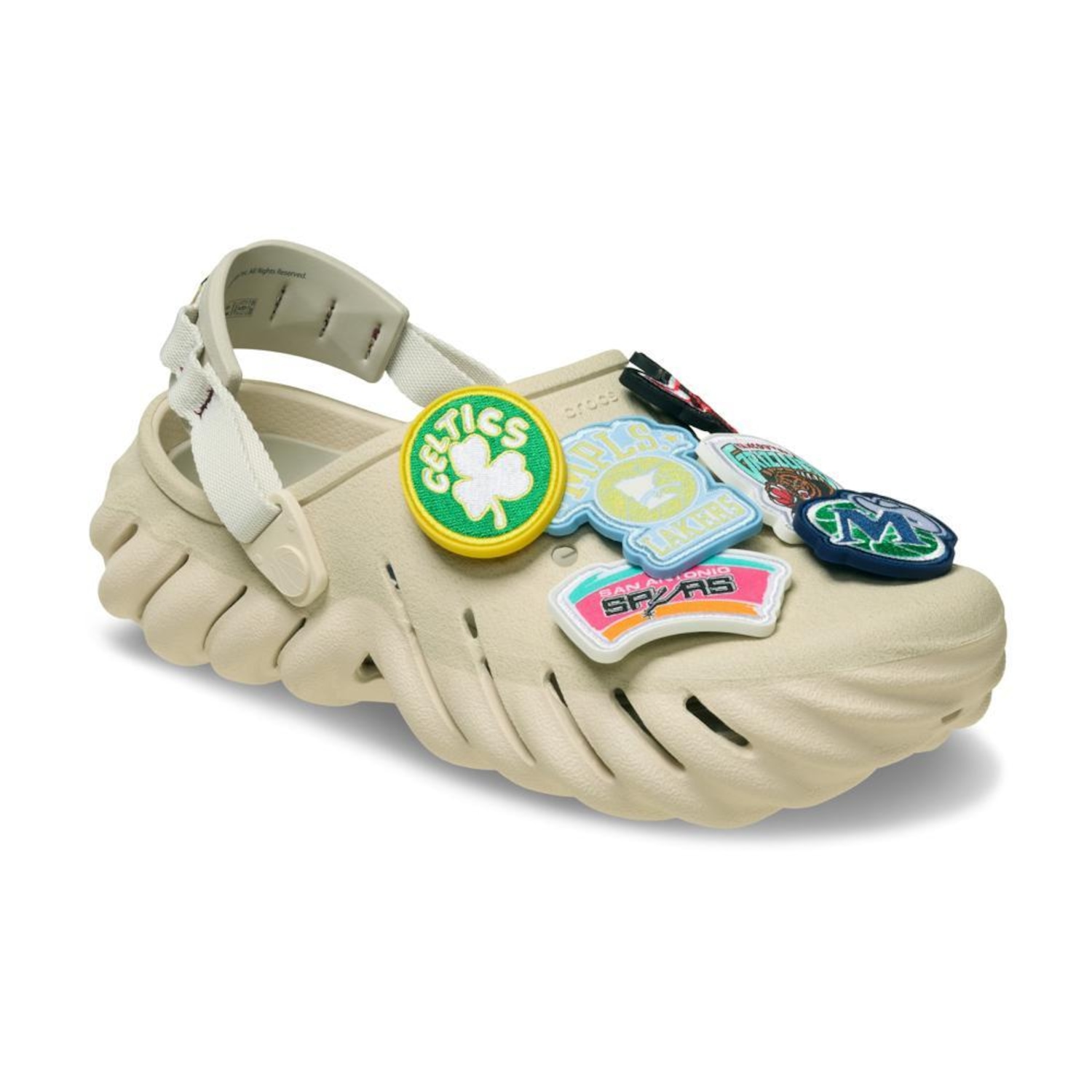 Sandália Unissex Crocs NBA Echo Clog Multi - Foto 2