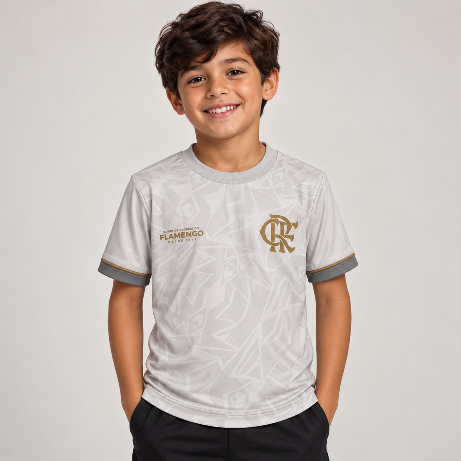 Camisa do Flamengo Basic Solares Braziline - Infantil - Foto 2