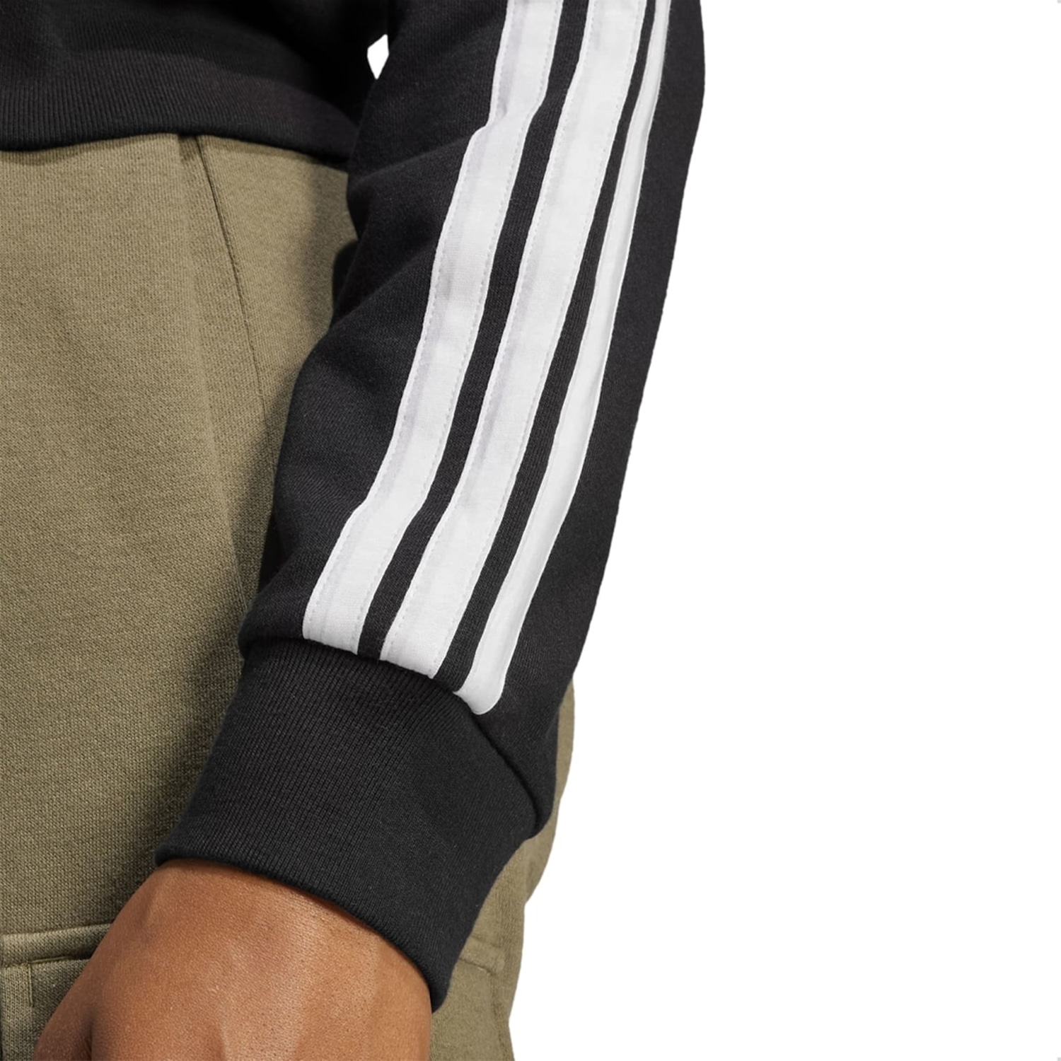 Jaqueta Moletinho adidas Essentials Três Listras Feminina - Foto 4