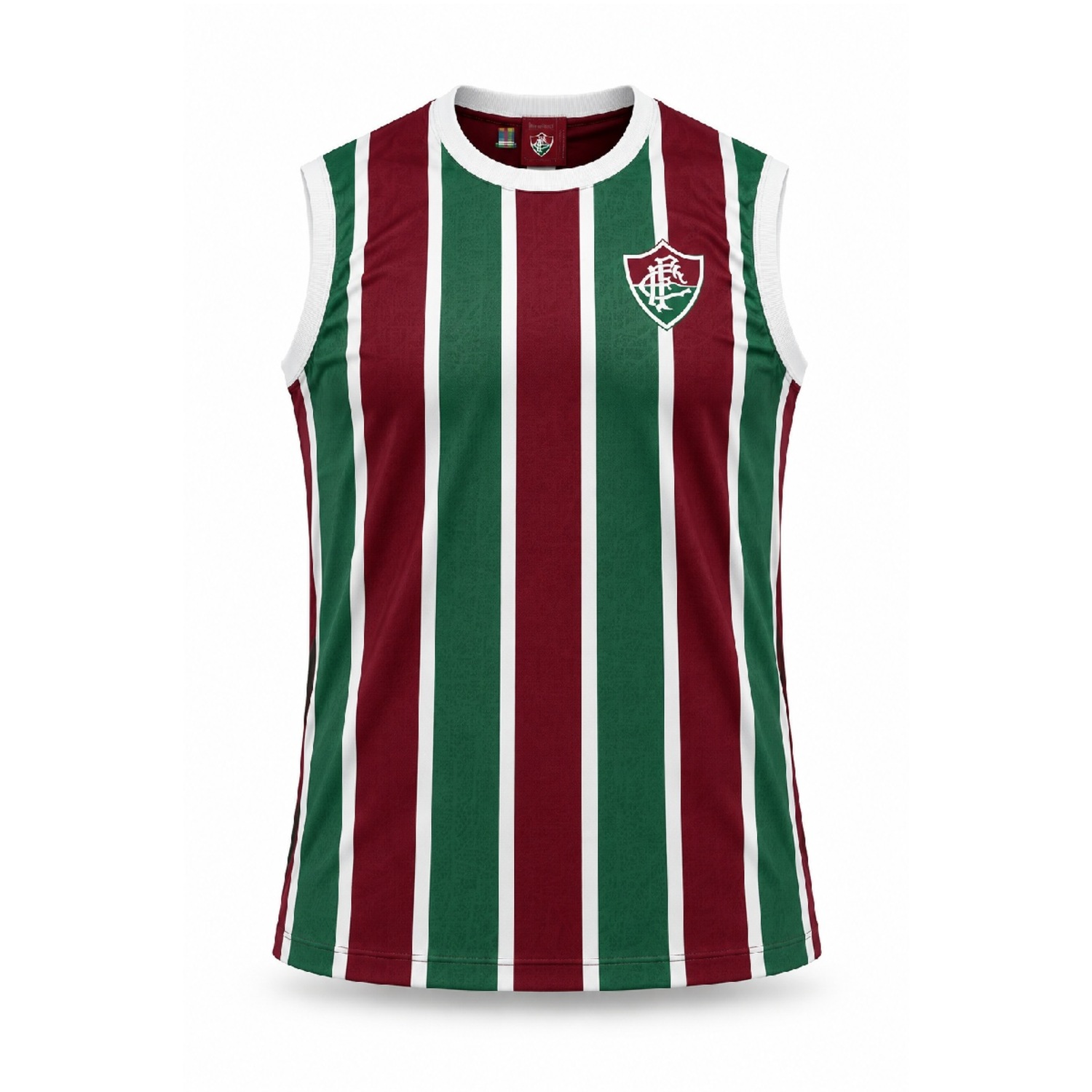 Camiseta Regata do Fluminense Ágil Tricolor Braziline - Masculina - Foto 1