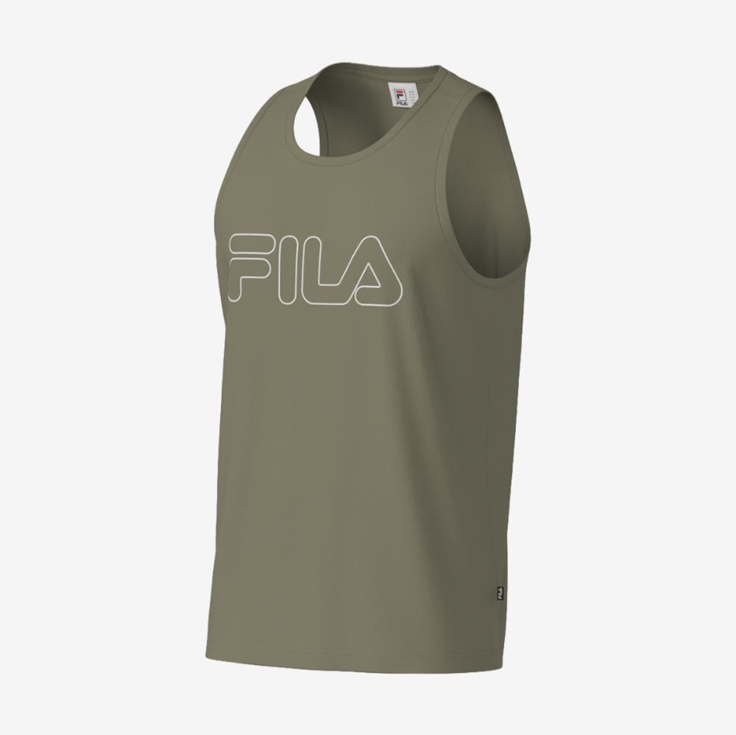 Camiseta Regata Fila Letter Outline Masculina - Foto 1