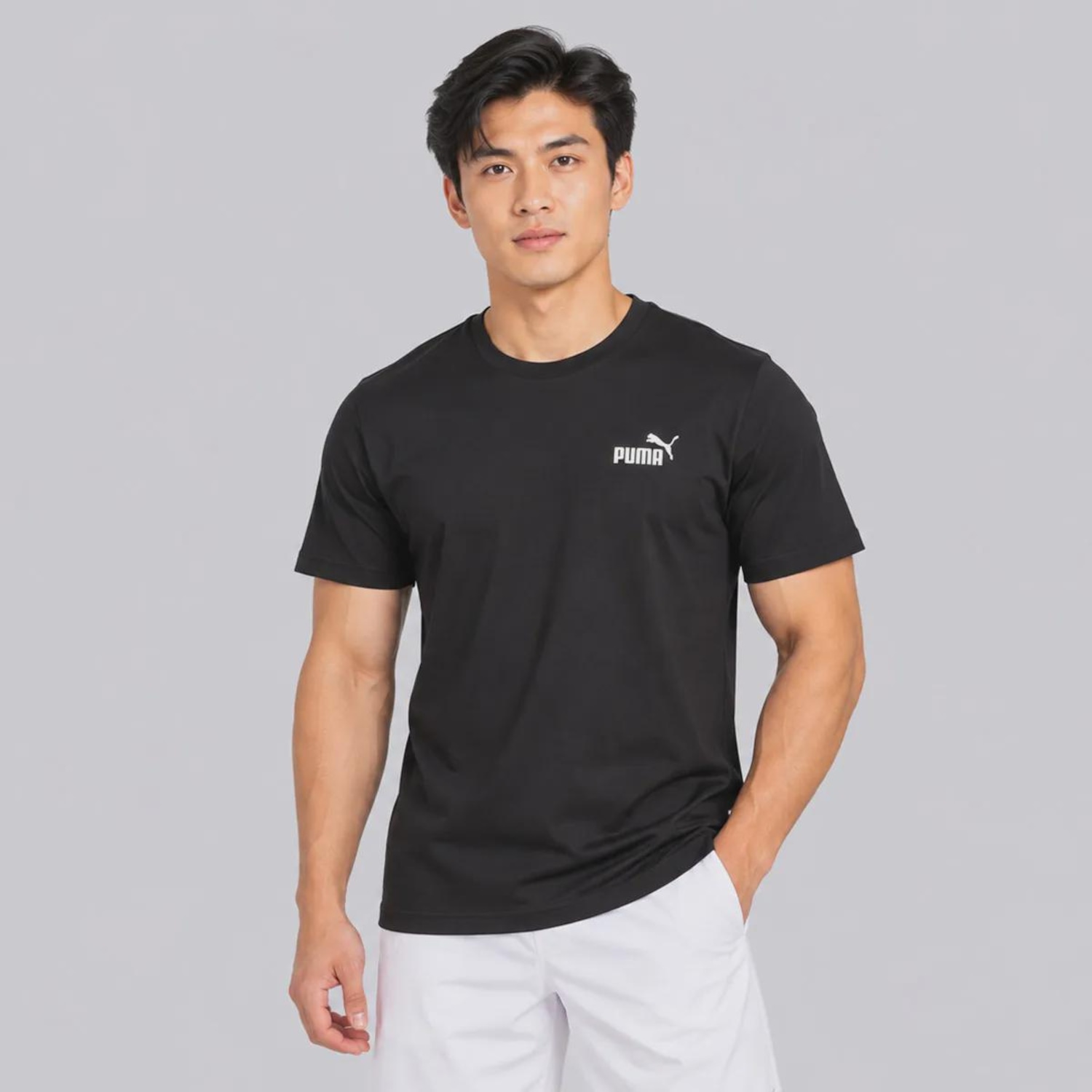 Camiseta Puma Ess Small No.1 Logo Masculina - Foto 1