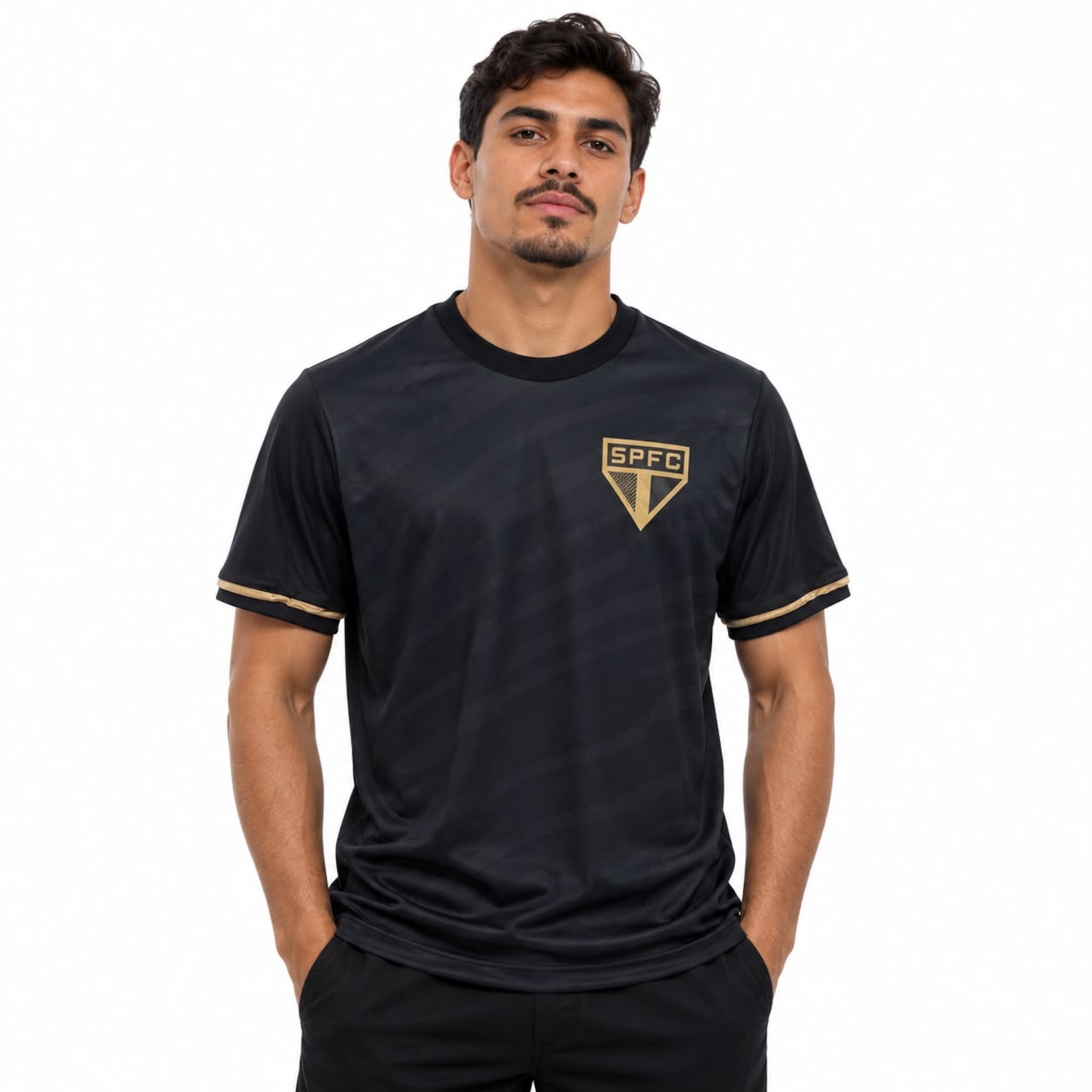 Camisa do São Paulo Epopeia Gold - Masculina - Foto 2