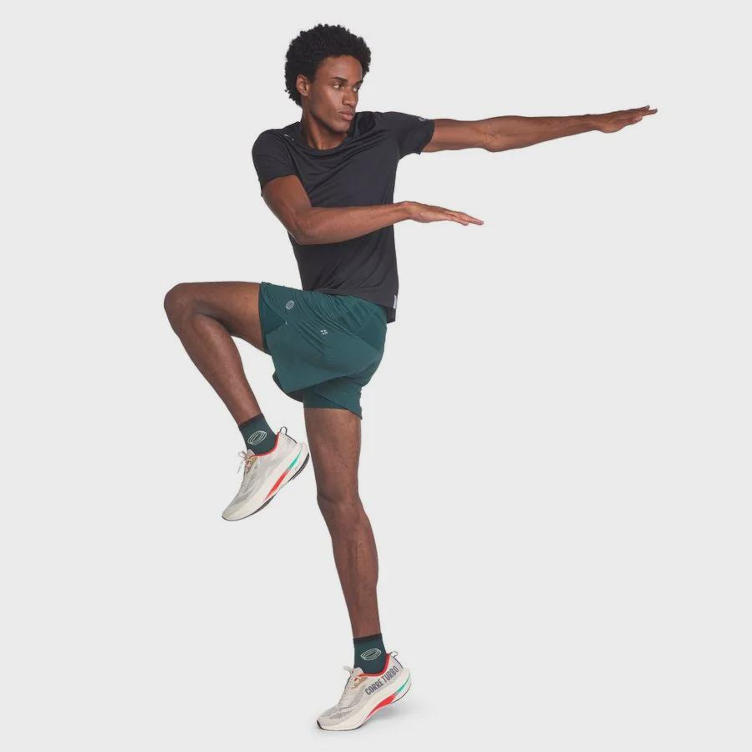 Bermuda Olympikus Corre Foco 2 em 1 5 - Masculina - Foto 3