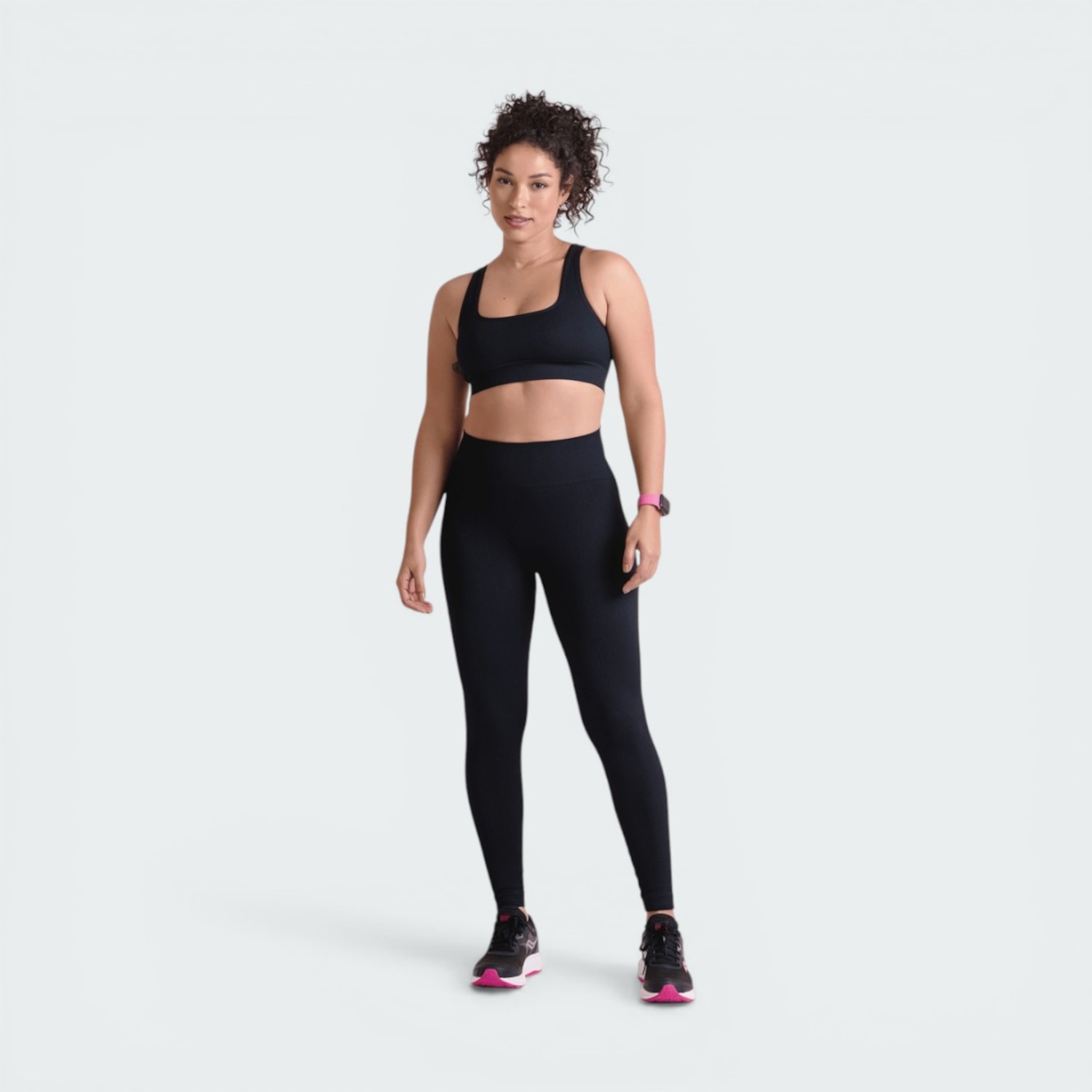 Calça Legging Lupo Sport Basic Canelada Sem Costura Feminina - Foto 4