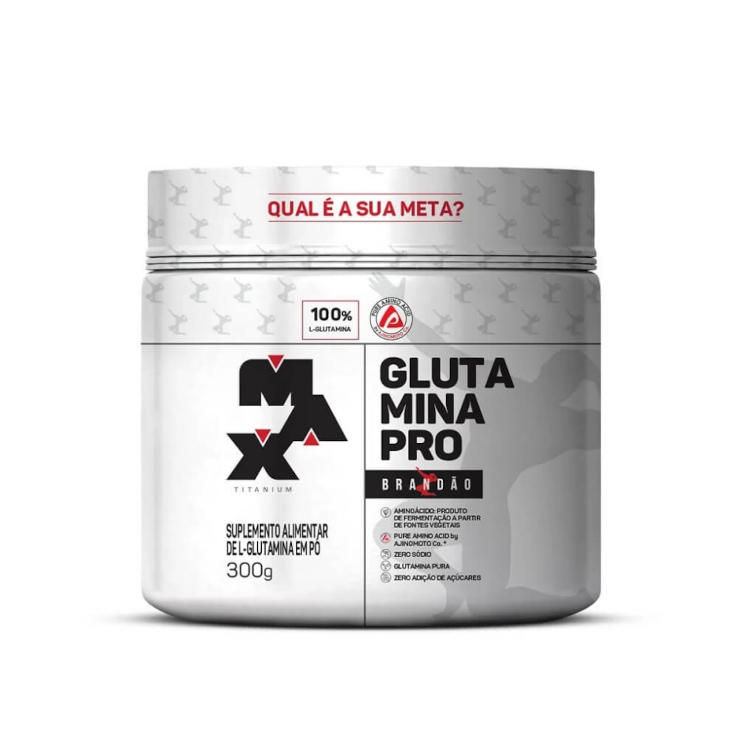 Glutamina Pro Max Titanium Brandão 300g - Foto 1