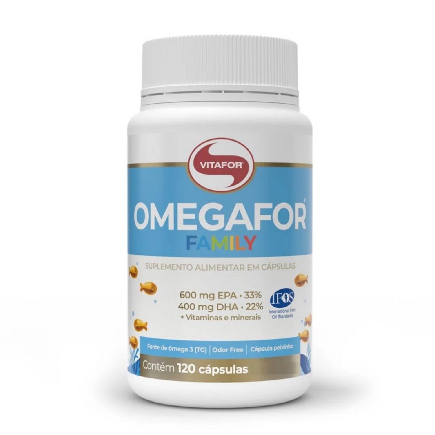 Ômegafor Family Vitafor 120 caps - Foto 1