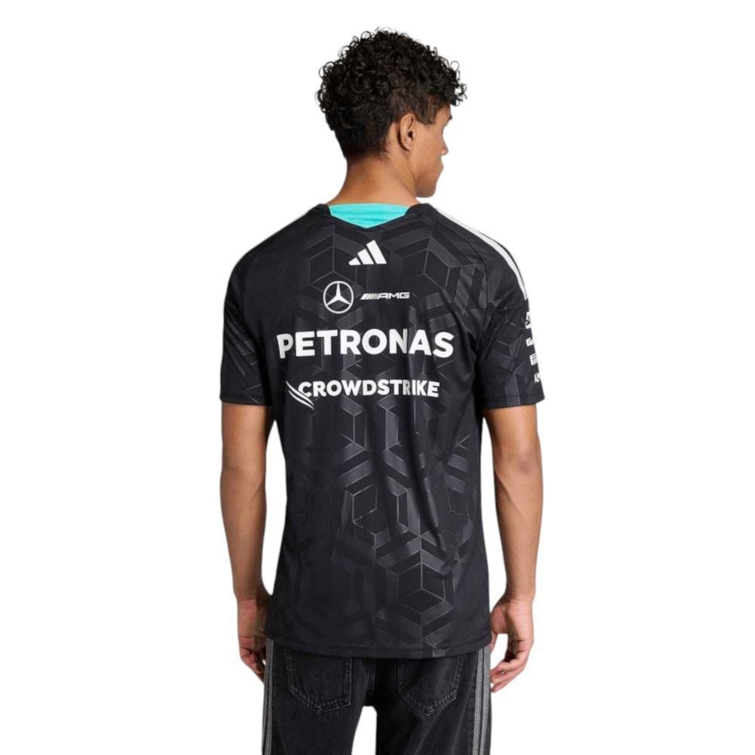 Camiseta adidas Mercedes AMG Petronas Team Driver Masculina - Foto 2