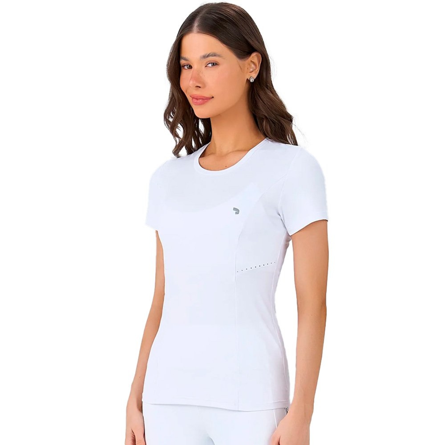 Camiseta Alto Giro Tule e Refletivos Feminina - Foto 1