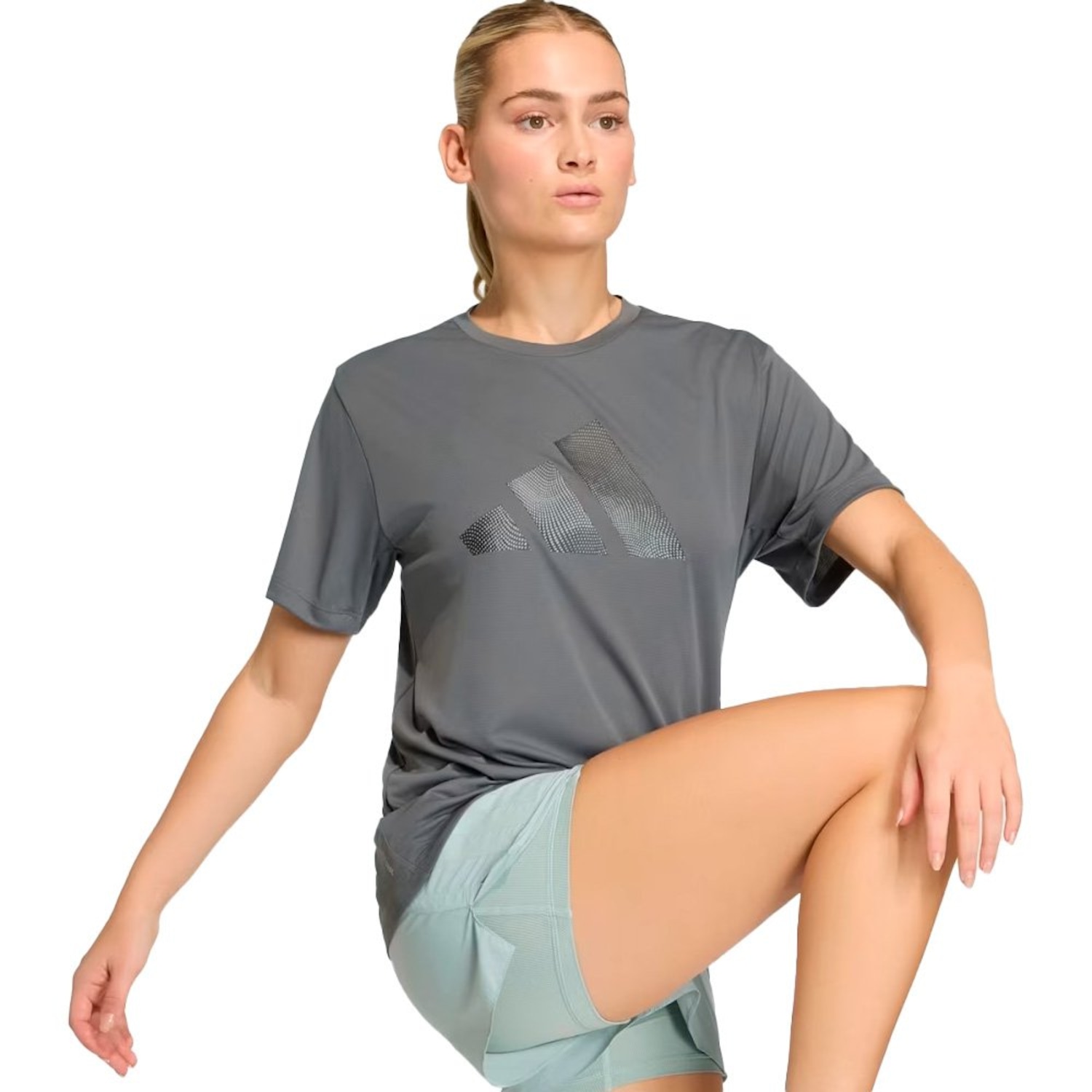Camiseta adidas ADI365 Running Brand Love Feminina - Foto 4