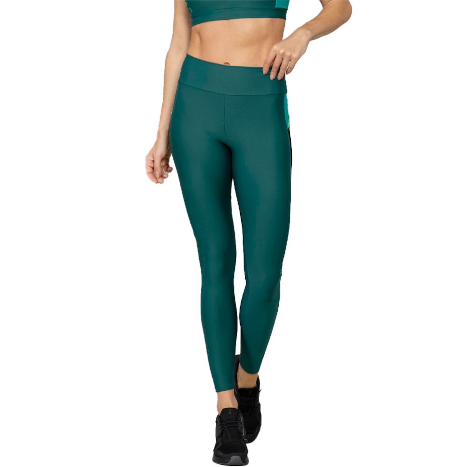 Calça Legging Run More Blocking Compression Feminina - Foto 1