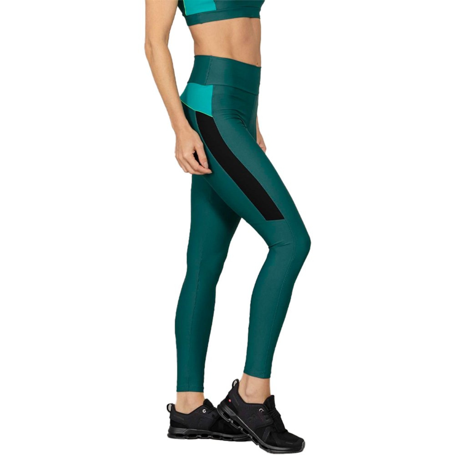 Calça Legging Run More Blocking Compression Feminina - Foto 2