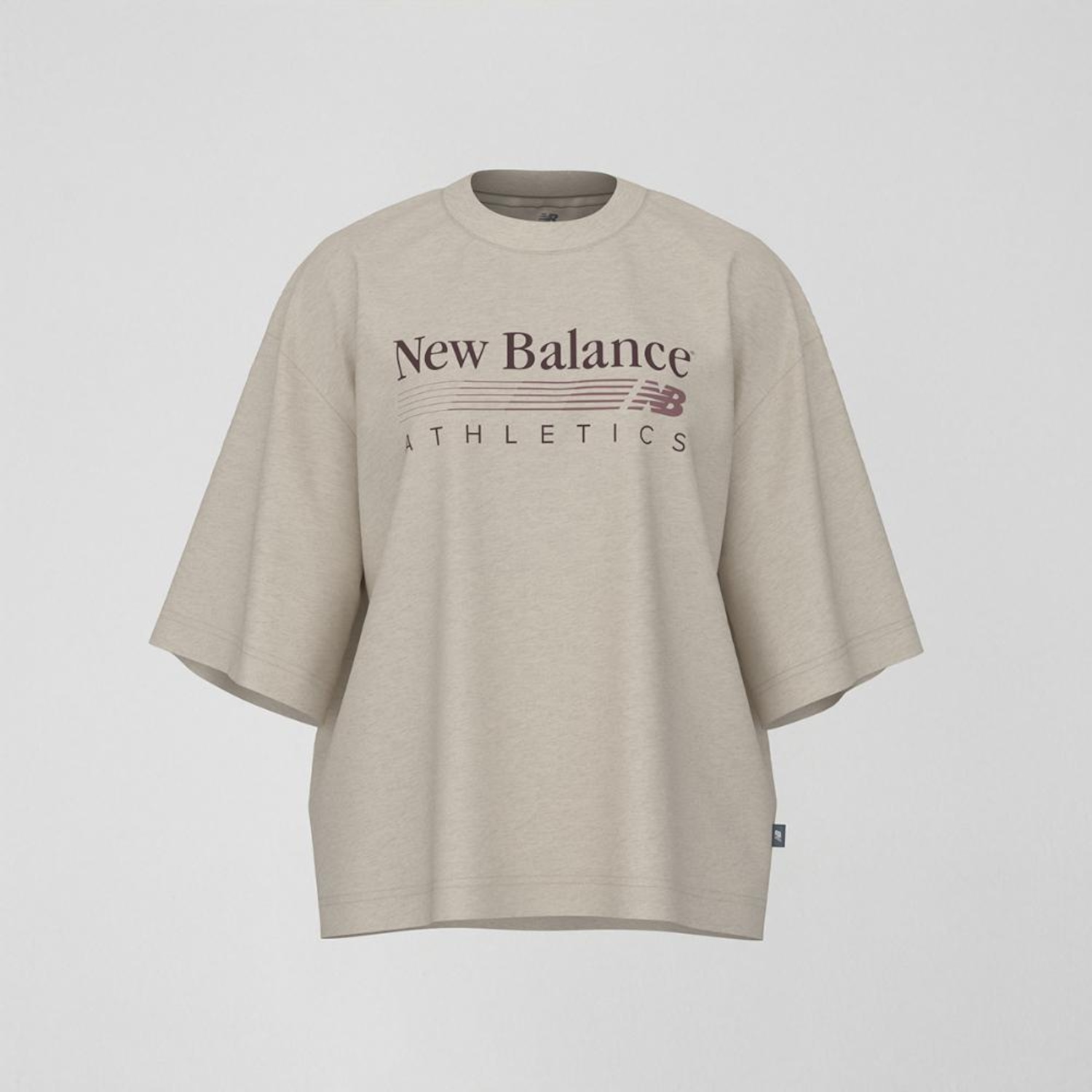 Camiseta Trackside Oversized New Balance Feminina - Foto 1