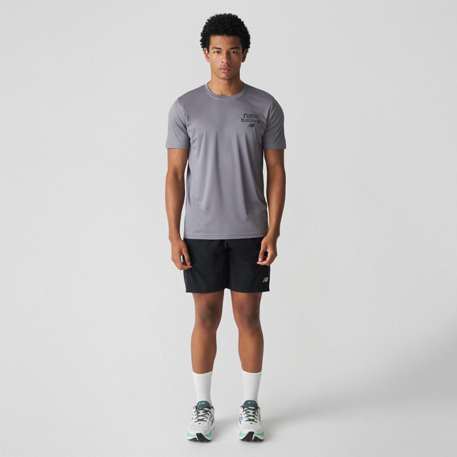 Camiseta Sport Left Chest Graphic New Balance Masculina - Foto 4